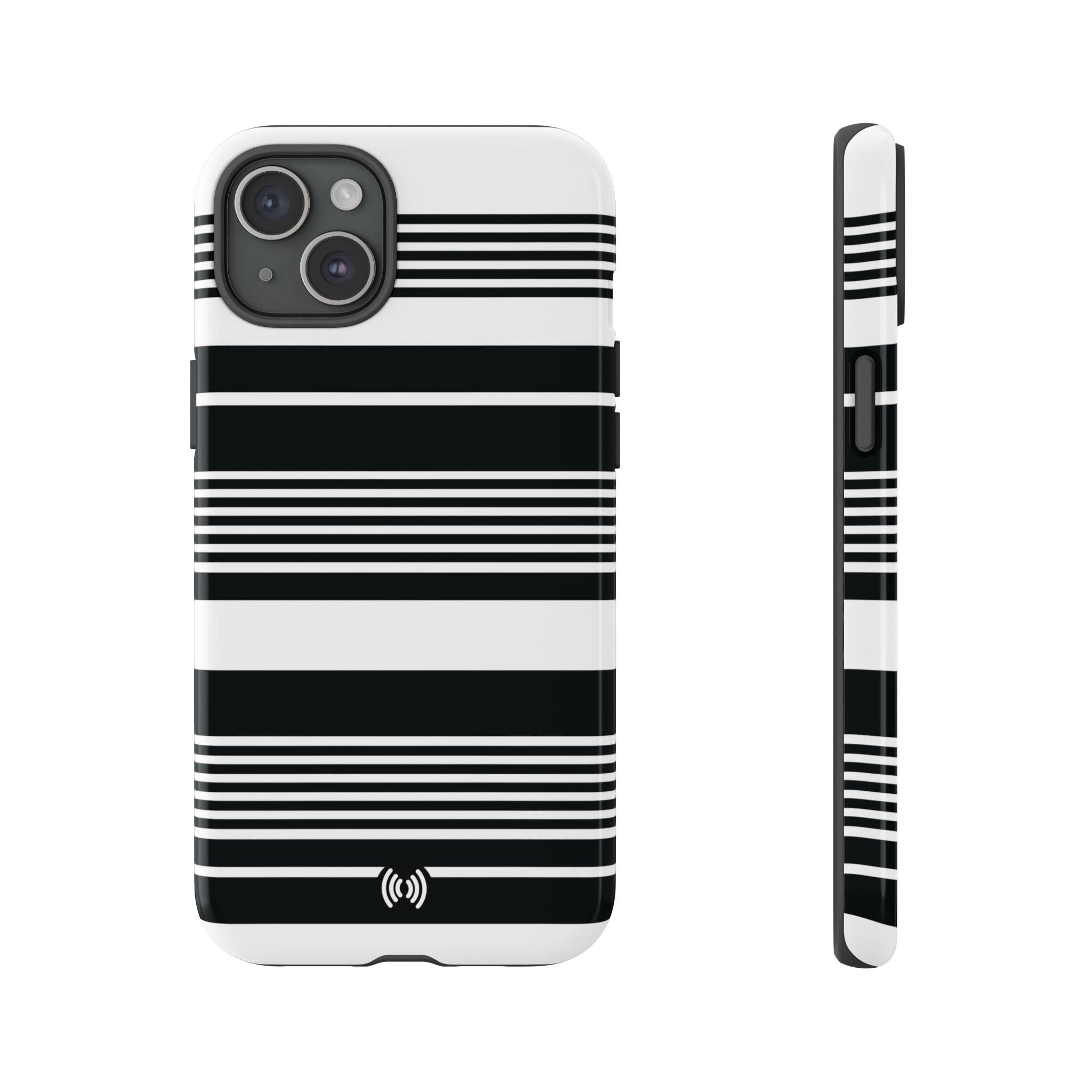 Black & White Striped Phone Case - Image 9