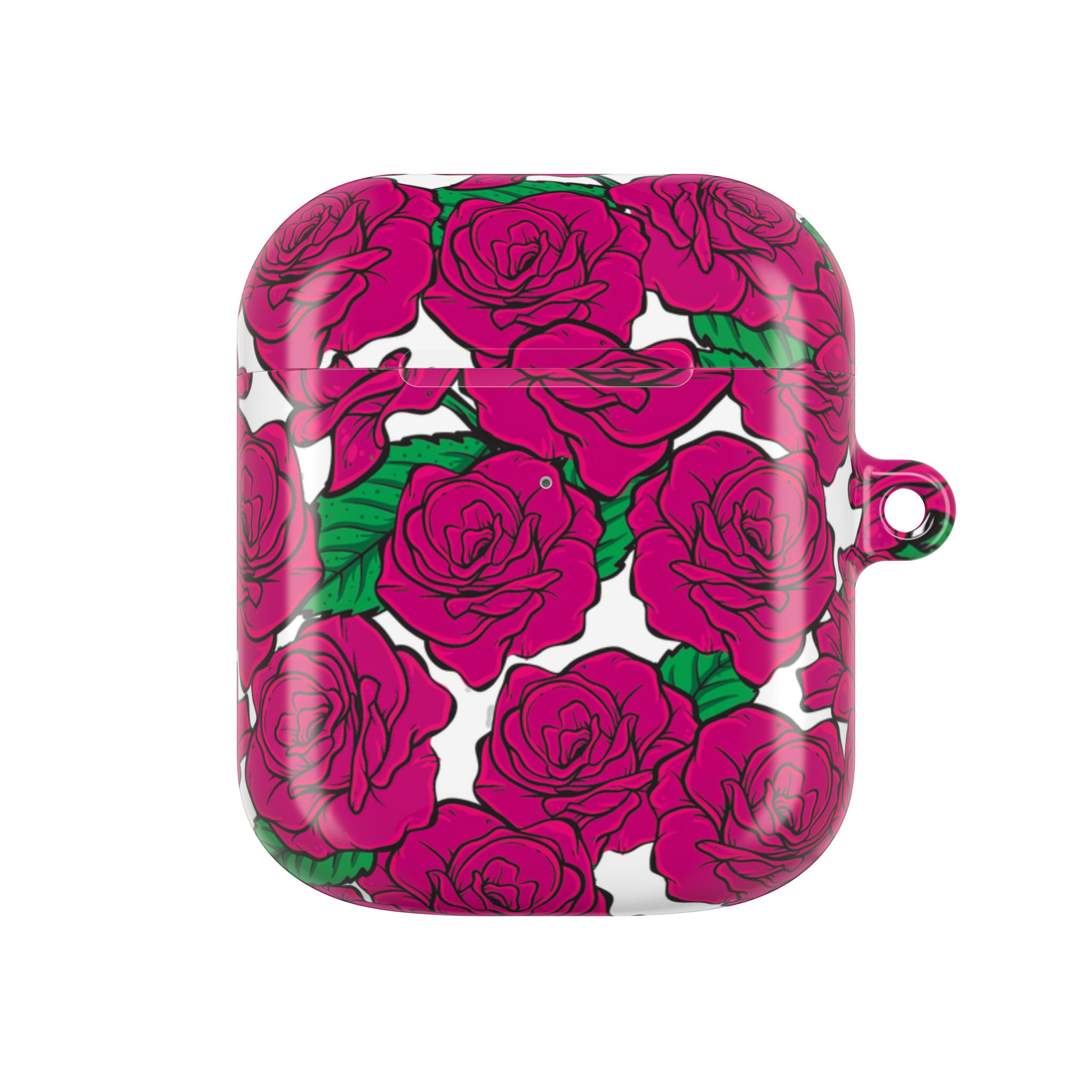 Magenta Rose AirPods Case with Keyring - Image 18