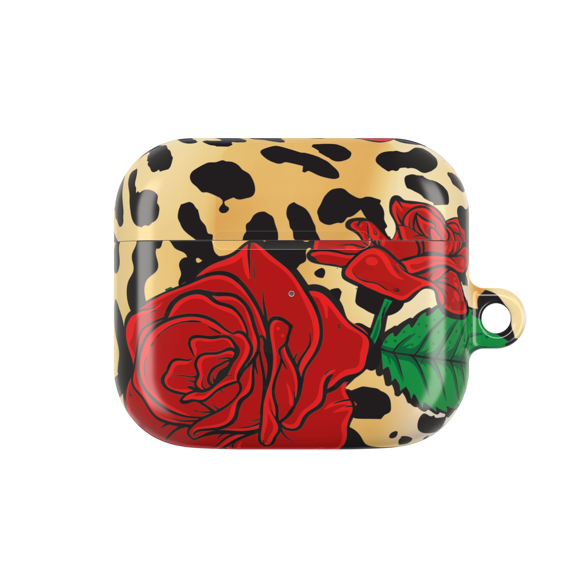 Leopard Rose AirPods Floral Leopard Case - Image 6