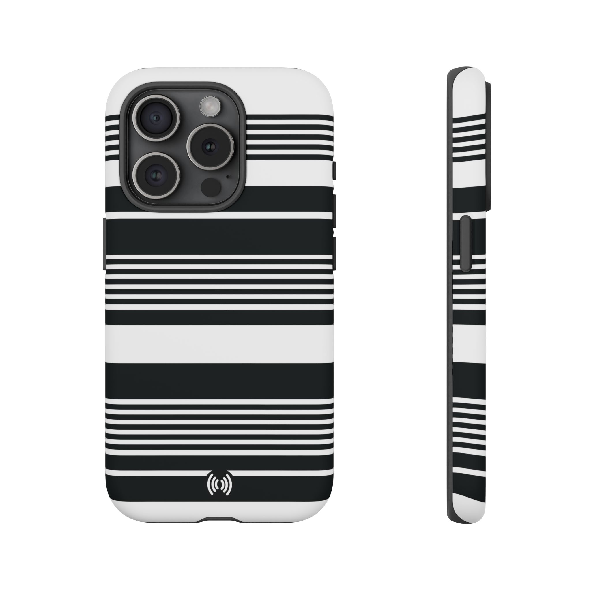 Black & White Striped Phone Case - Image 13