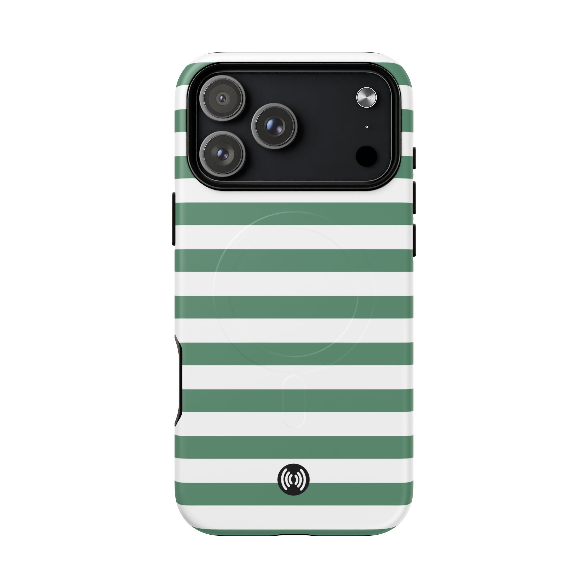 Striped Green MagSafe® Phone Case