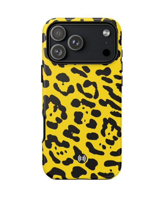 Yellow Leopard Print Tough Phone Case | Cellfinds