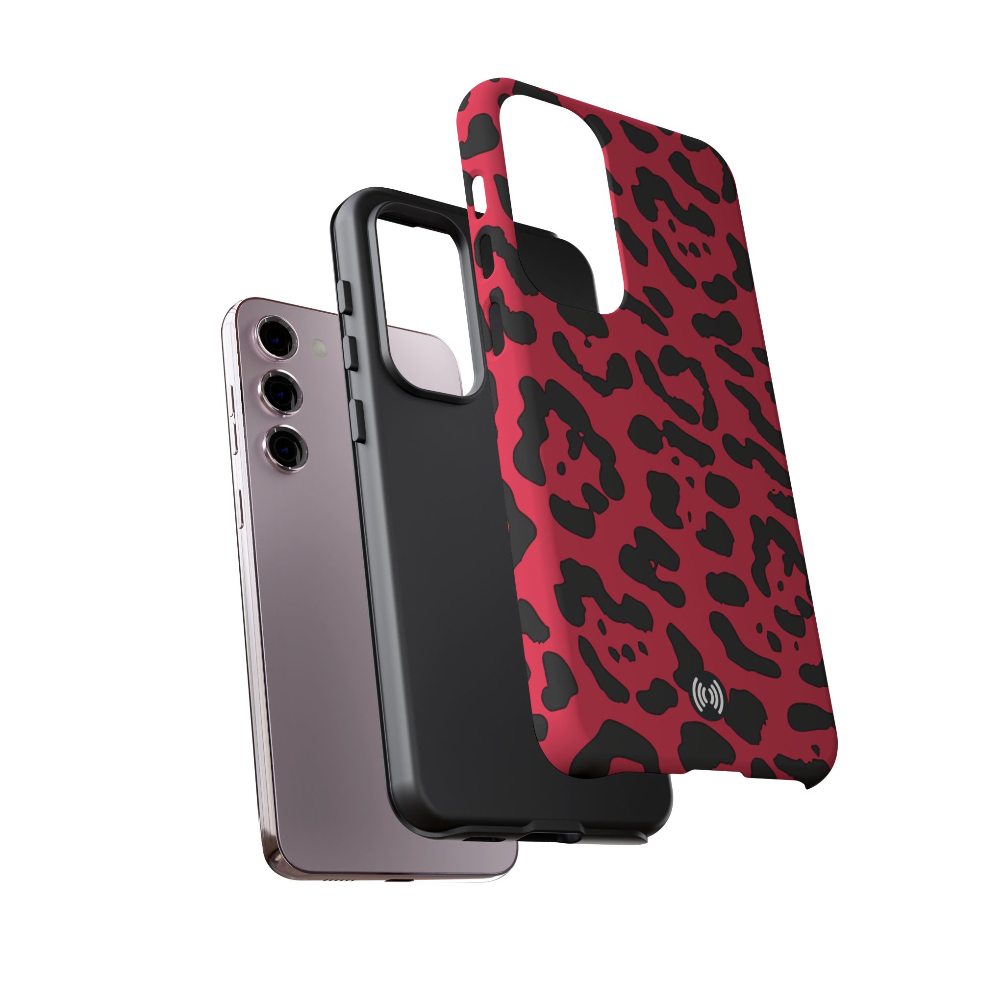 Ruby Red Leopard Print Tough Phone Case | Cellfinds - Image 13