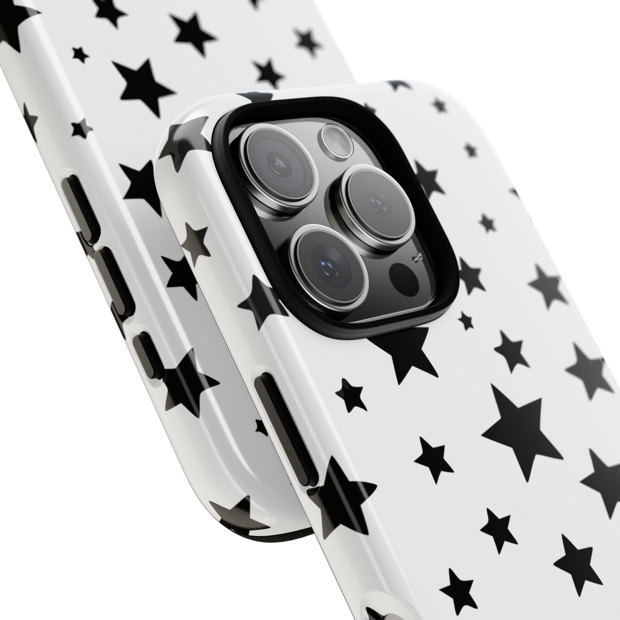 Black Stars on White Phone Case | Cellfinds - Image 73