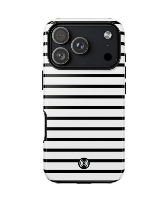 Striped Black & White Phone Case