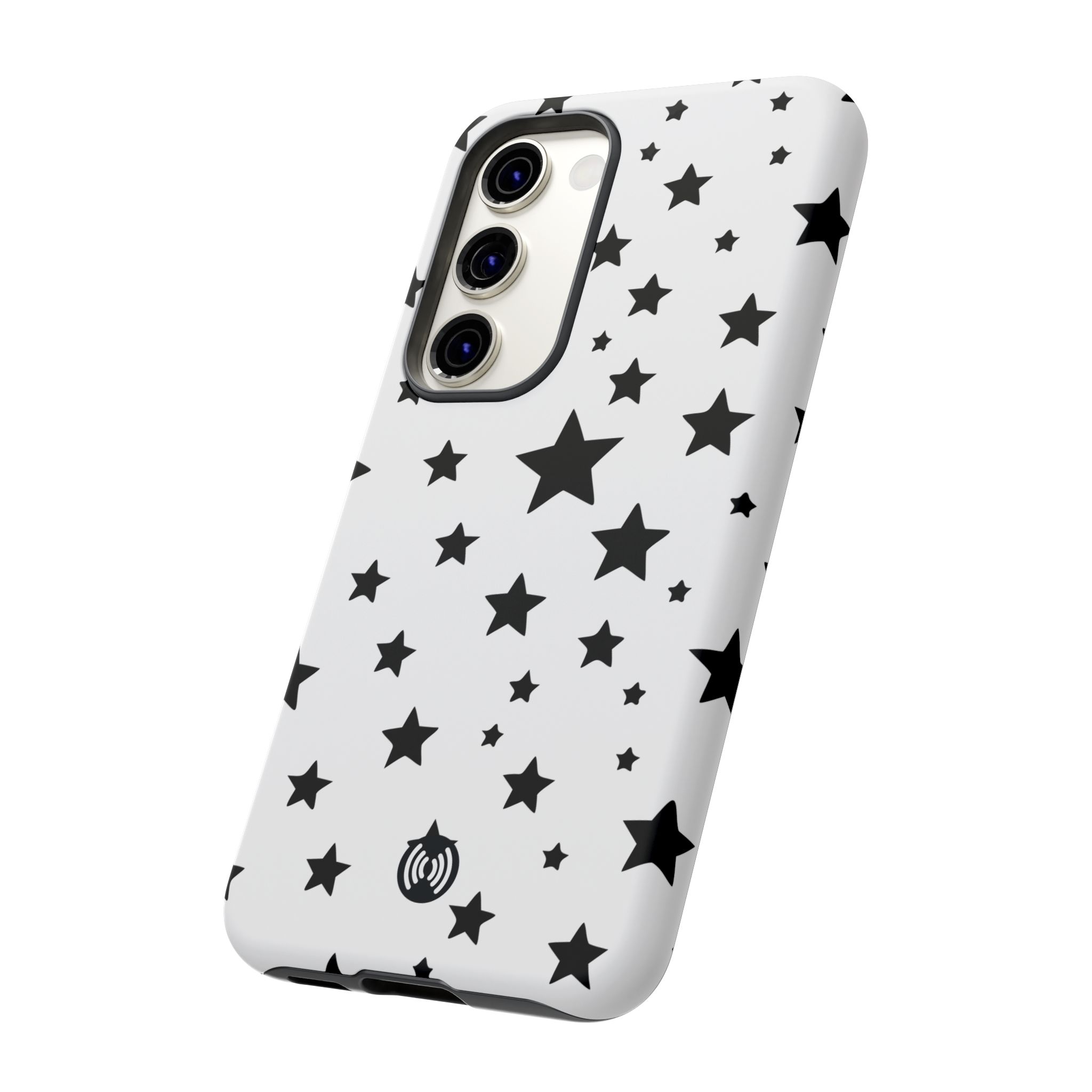 Black Stars on White Phone Case | Cellfinds - Image 6