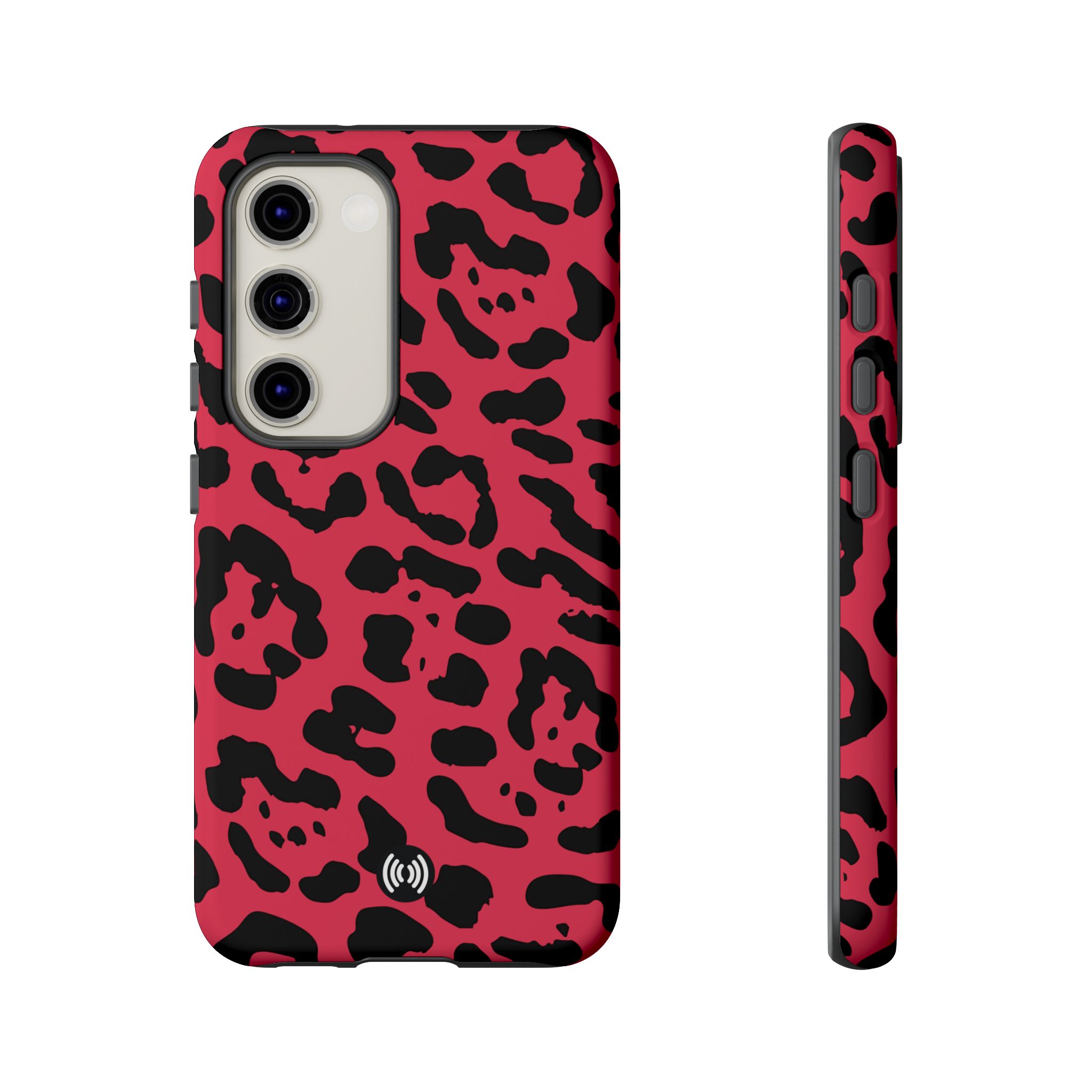 Ruby Red Leopard Print Tough Phone Case | Cellfinds - Image 5