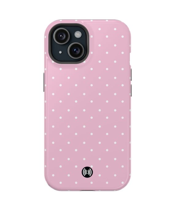 Pink Polka Dot Magnetic Impact-Resistant Phone Case | Cellfinds