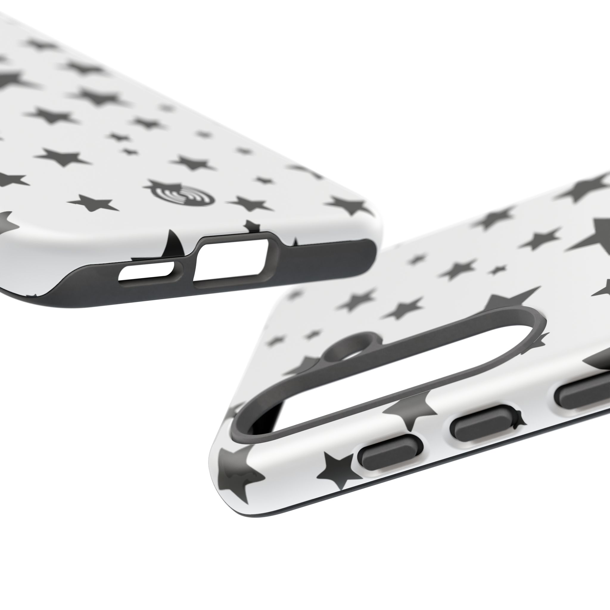 Black Stars on White Phone Case | Cellfinds - Image 90