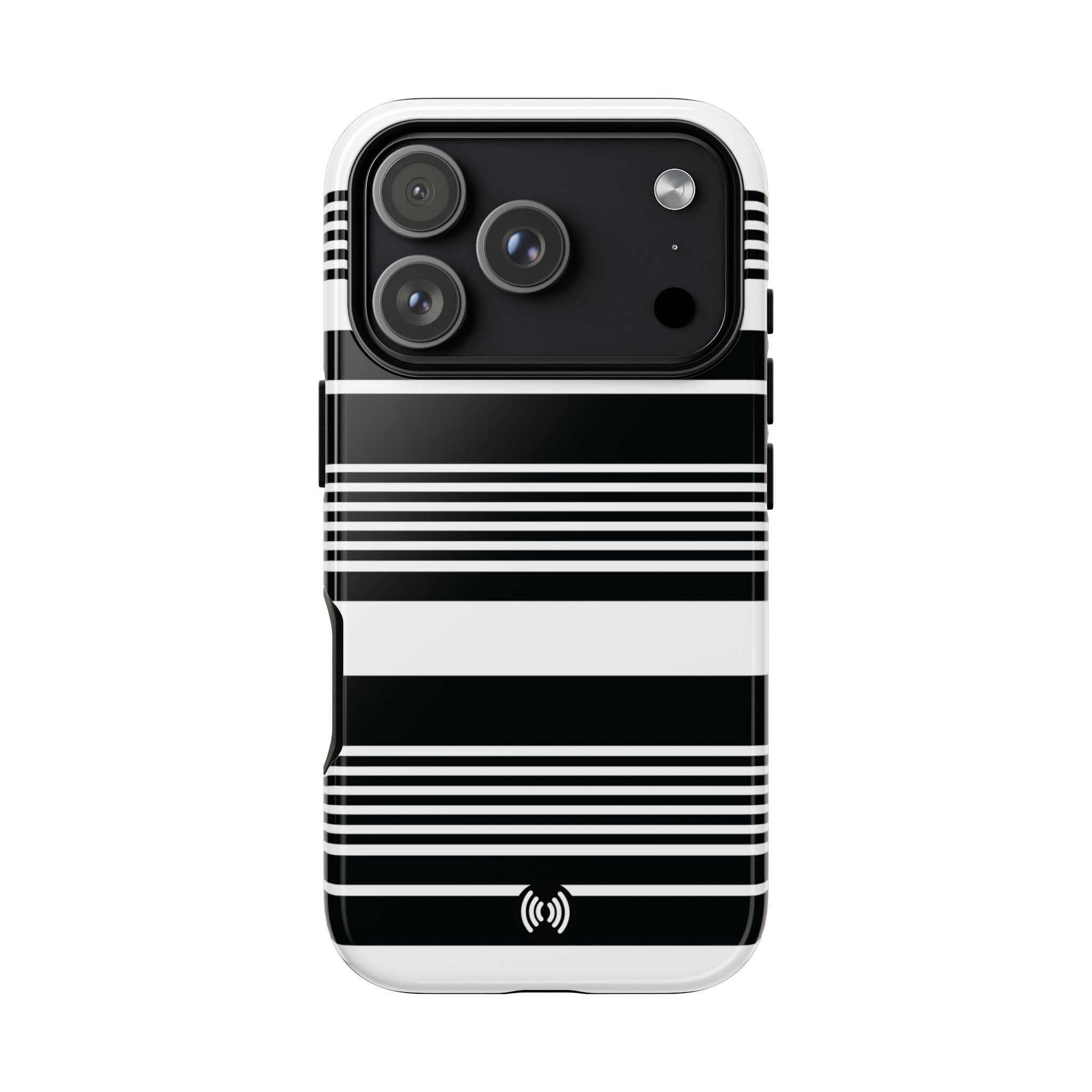 Black & White Striped Phone Case