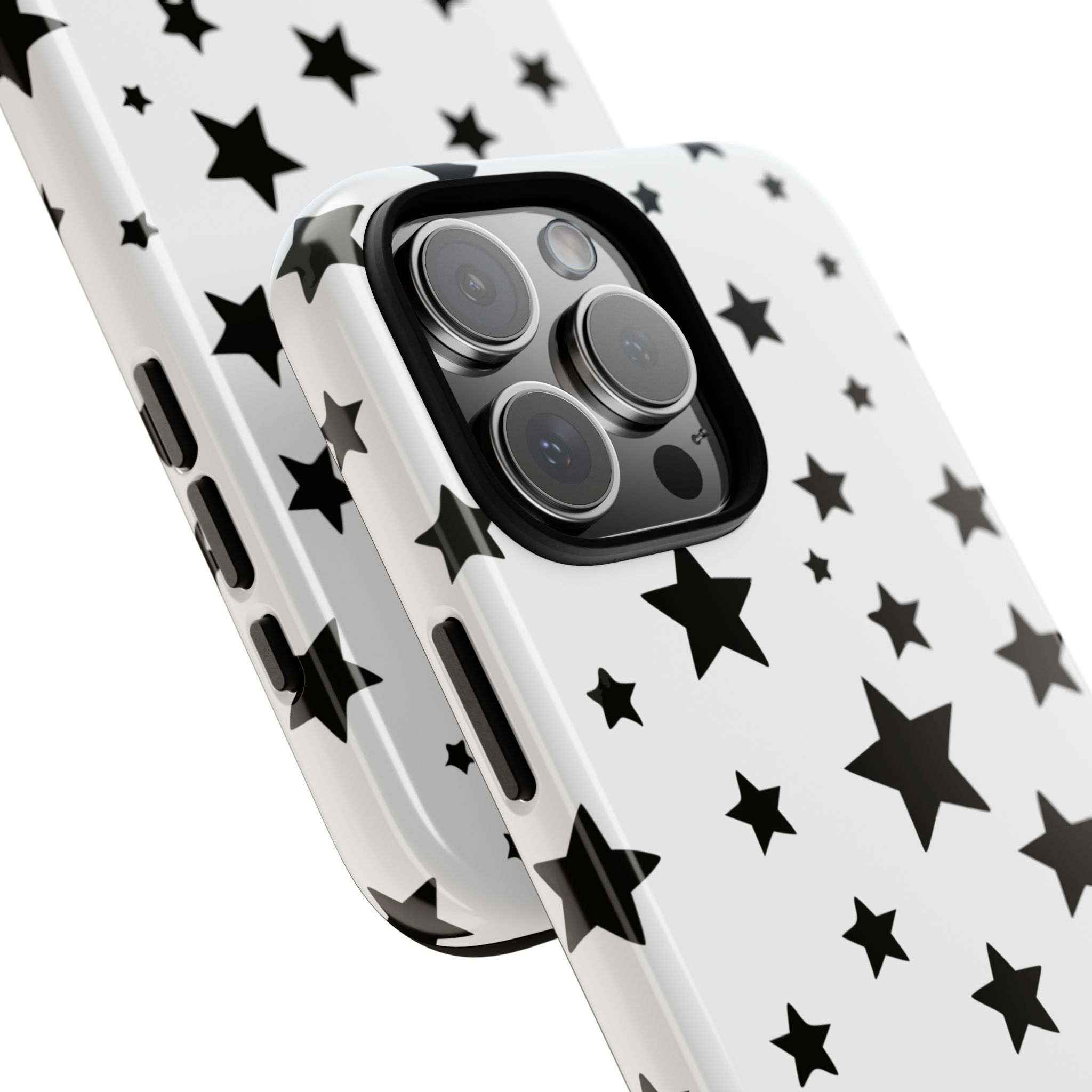 Black Stars on White Phone Case | Cellfinds - Image 79
