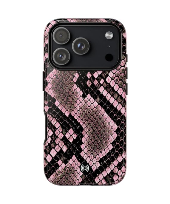 Pink Snake Skin Phone Case