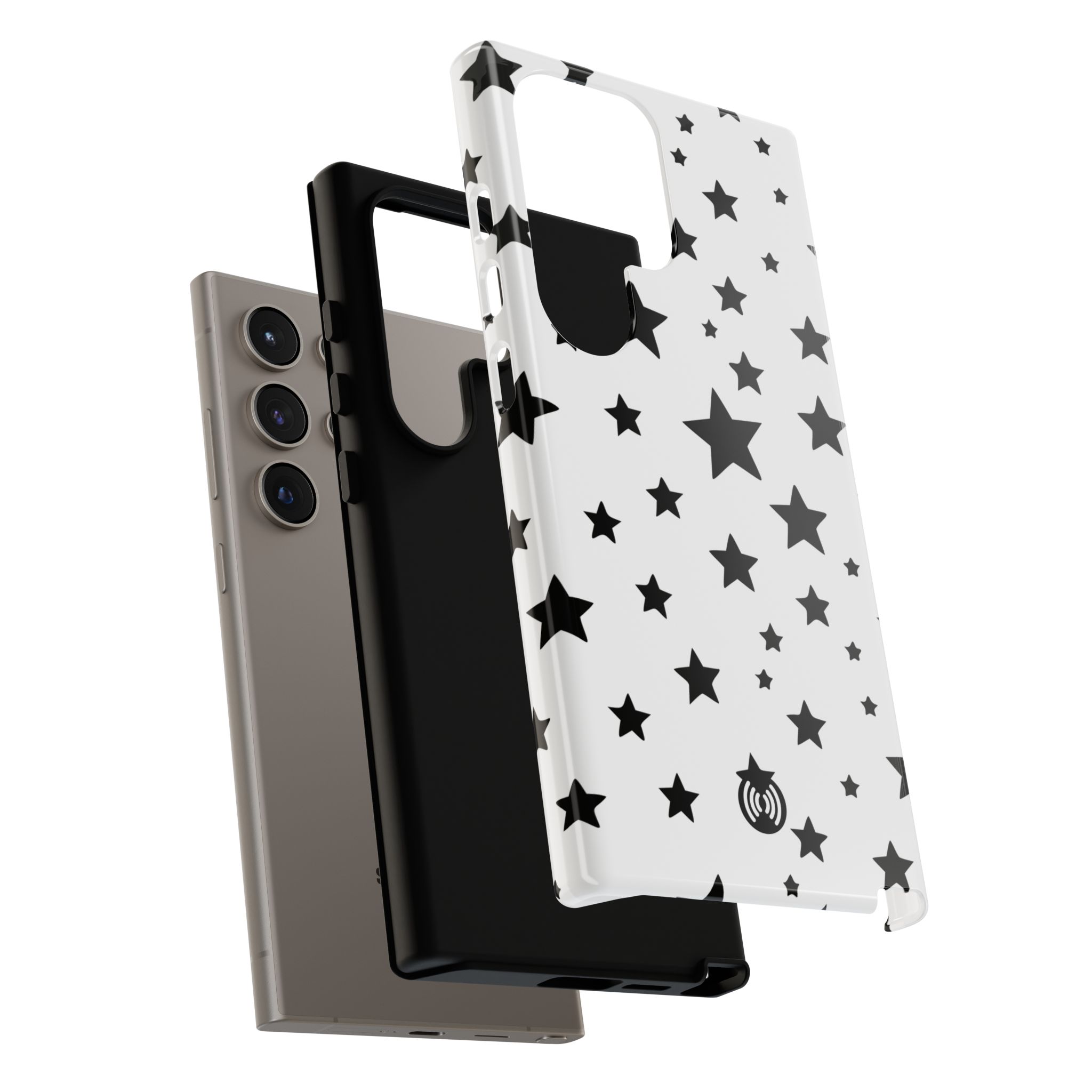 Black Stars on White Phone Case | Cellfinds - Image 55