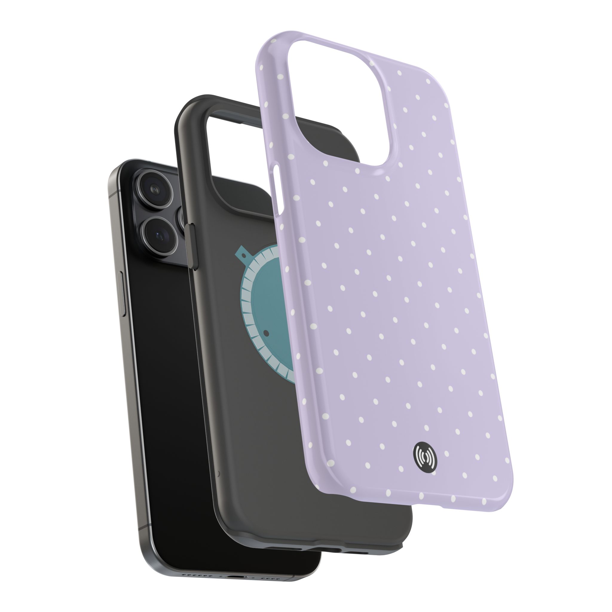 Lilac Polka Dot Magnetic Impact-Resistant Phone Case | Cellfinds - Image 26