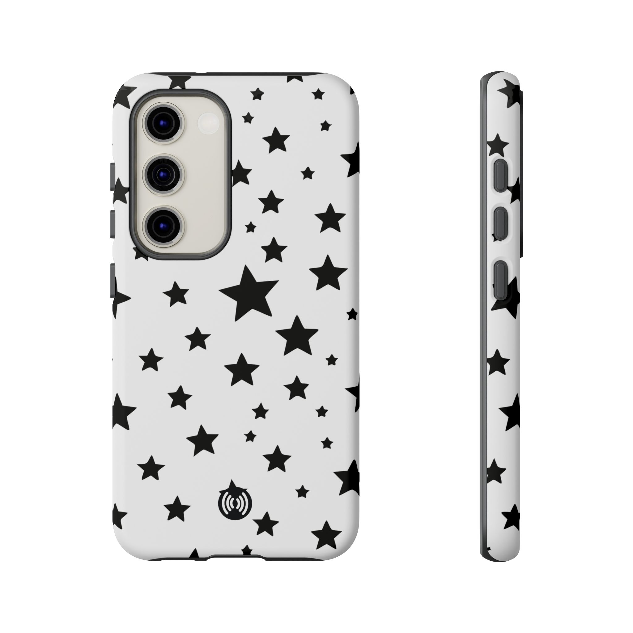 Black Stars on White Phone Case | Cellfinds - Image 5