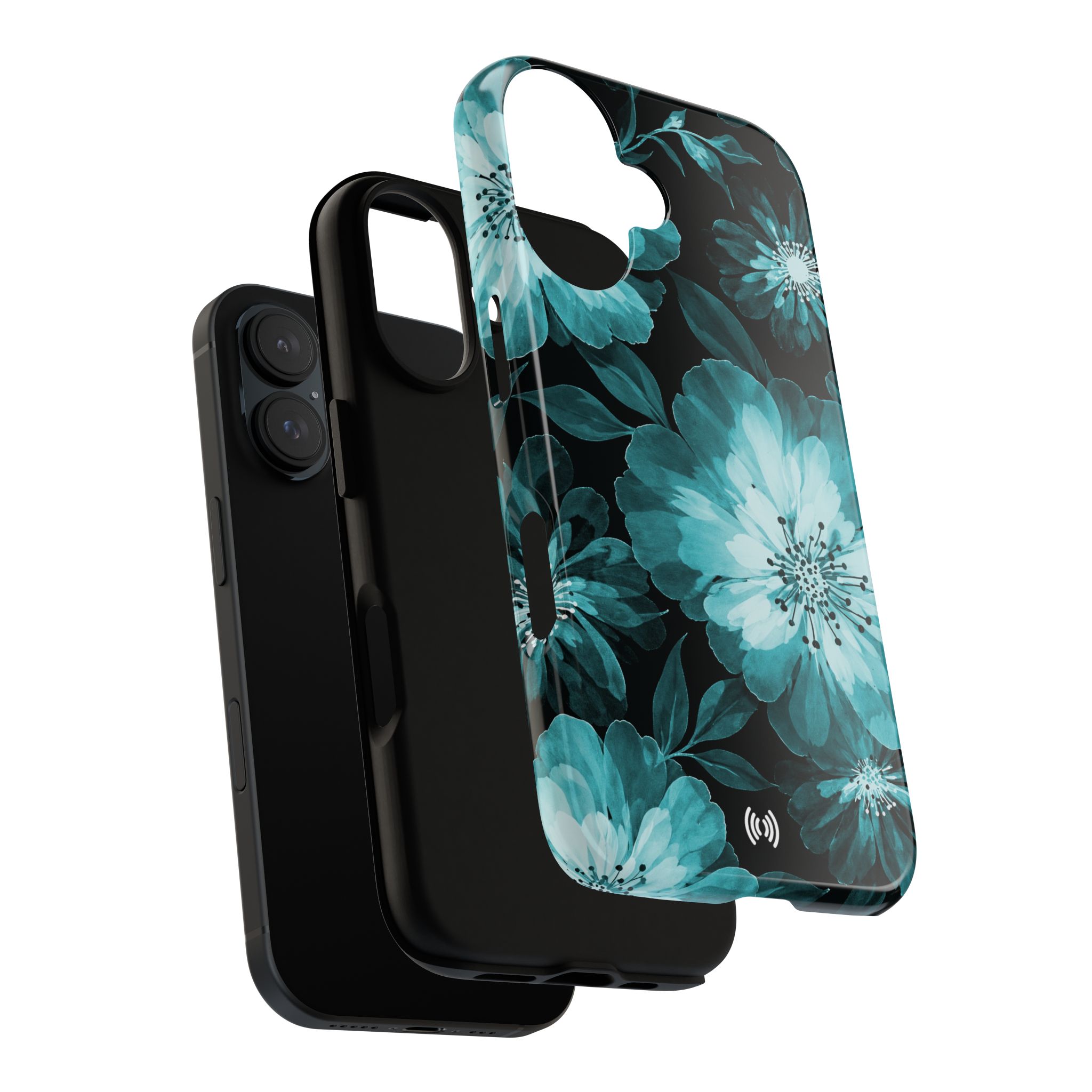 Teal Floral Botanical Phone Case - Image 6