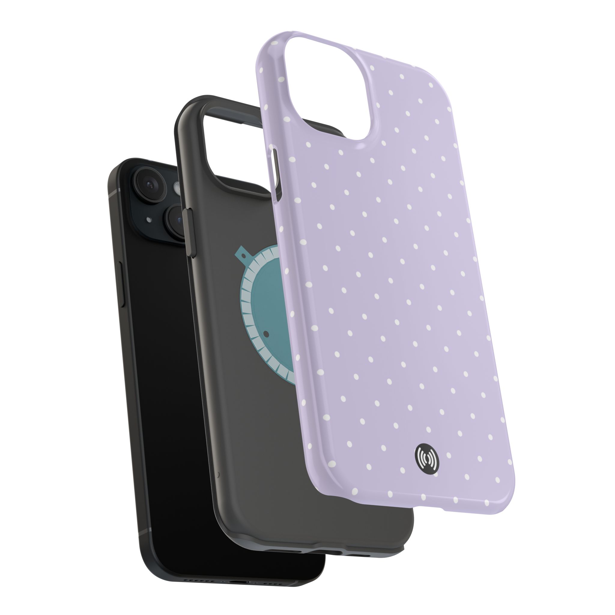 Lilac Polka Dot Magnetic Impact-Resistant Phone Case | Cellfinds - Image 19