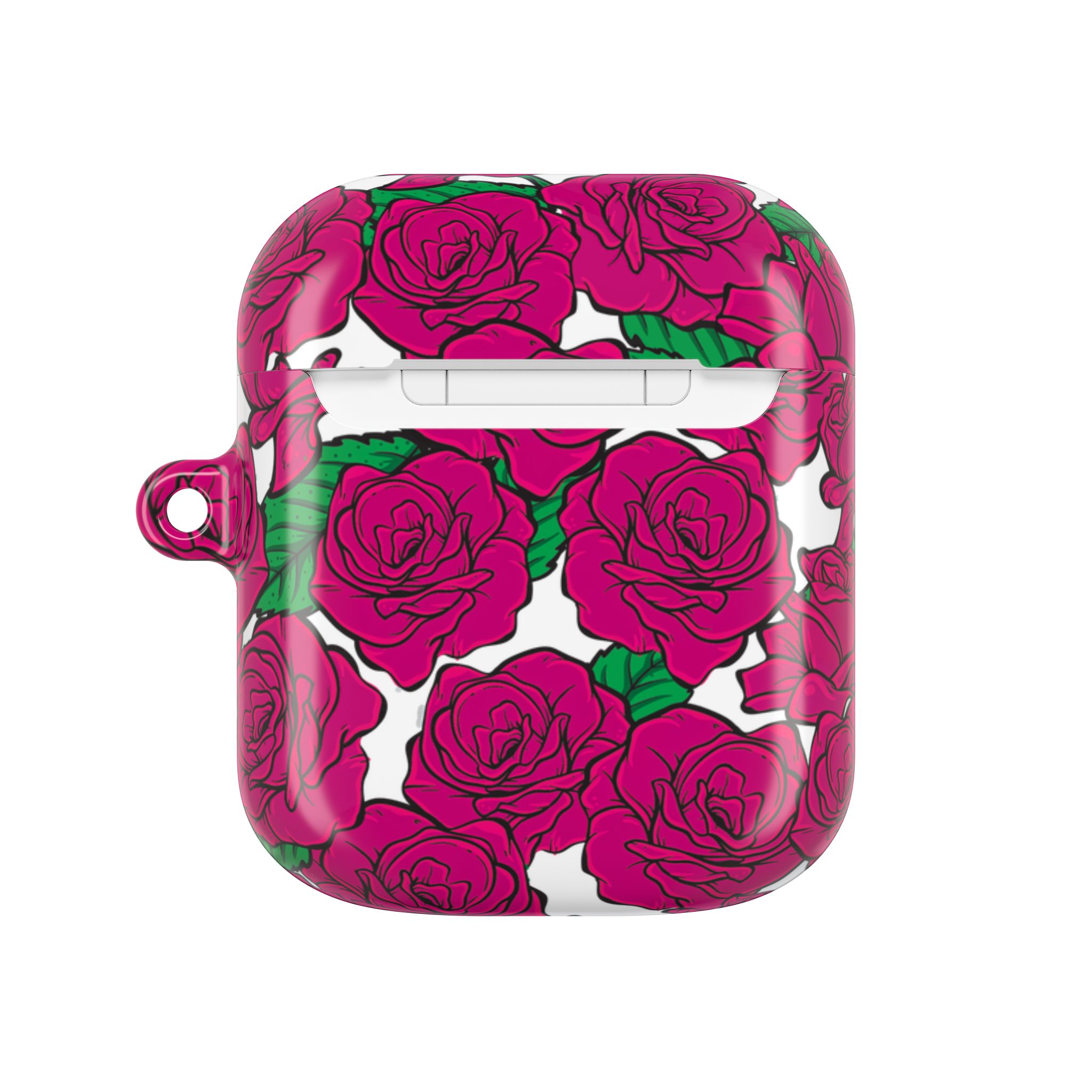 Magenta Rose AirPods Case with Keyring - Image 19