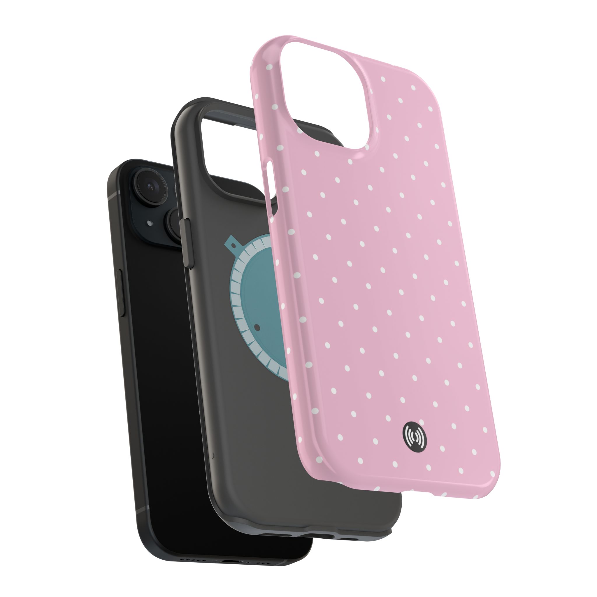 Pink Polka Dot Magnetic Impact-Resistant Phone Case | Cellfinds - Image 4
