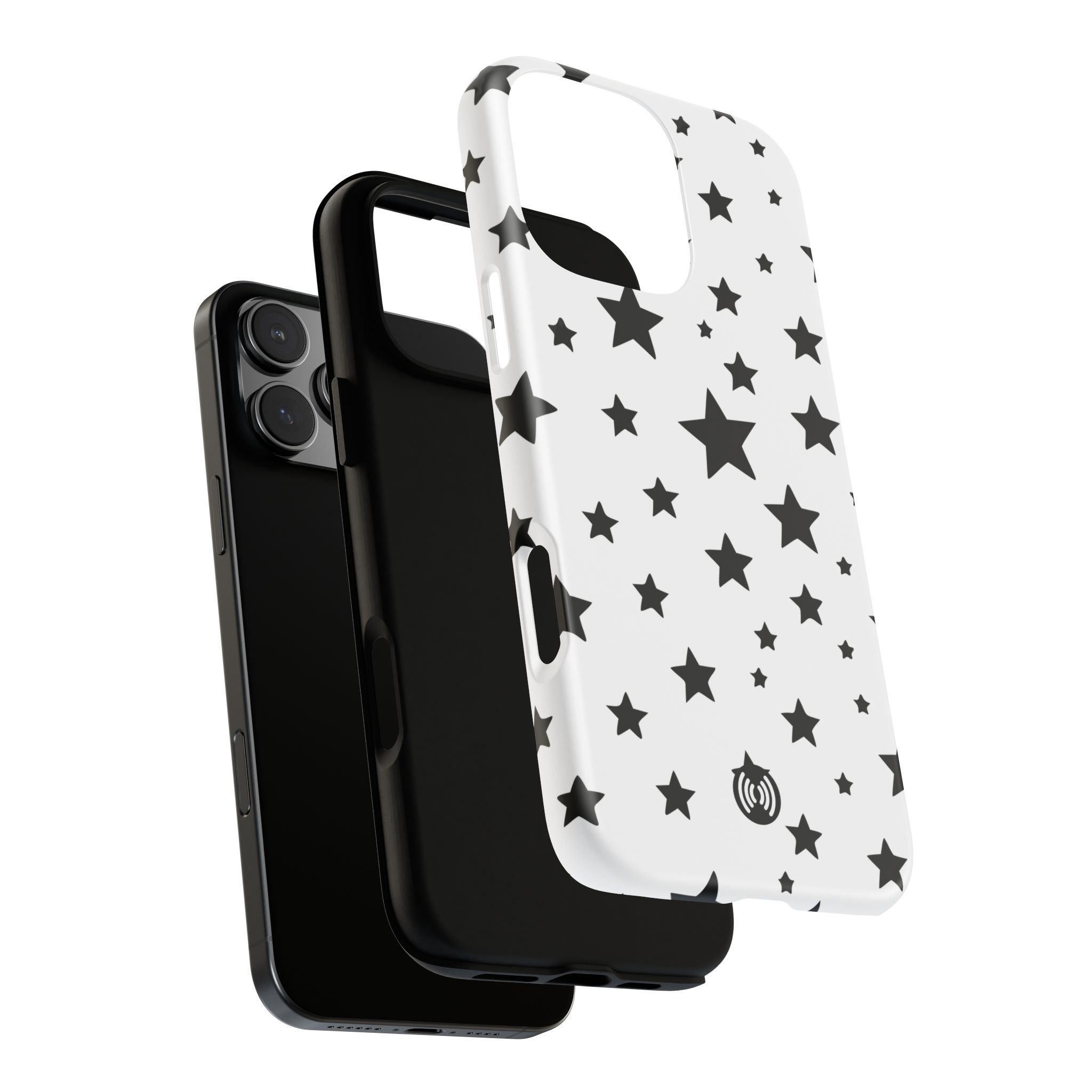 Black Stars on White Phone Case | Cellfinds - Image 83