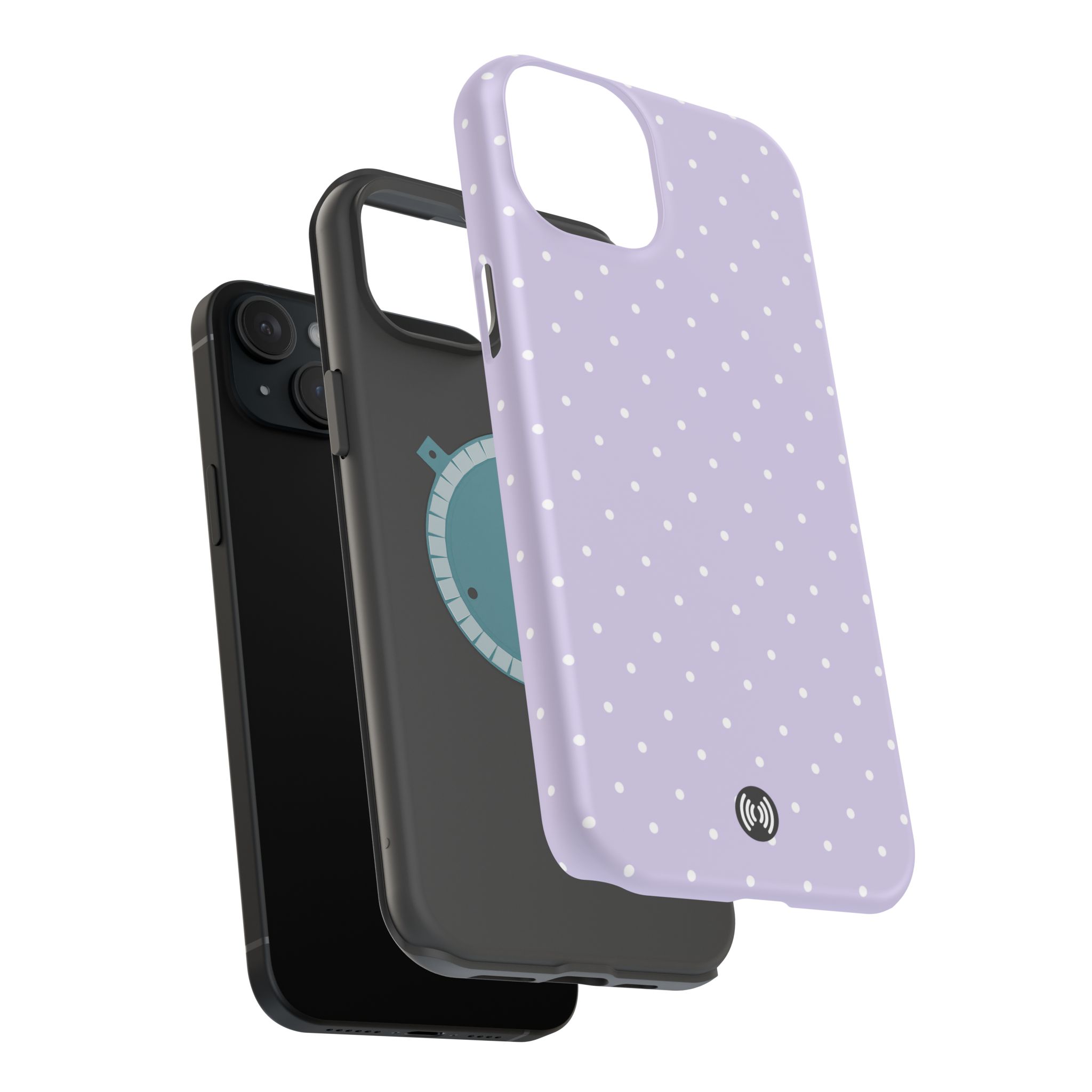 Lilac Polka Dot Magnetic Impact-Resistant Phone Case | Cellfinds - Image 22