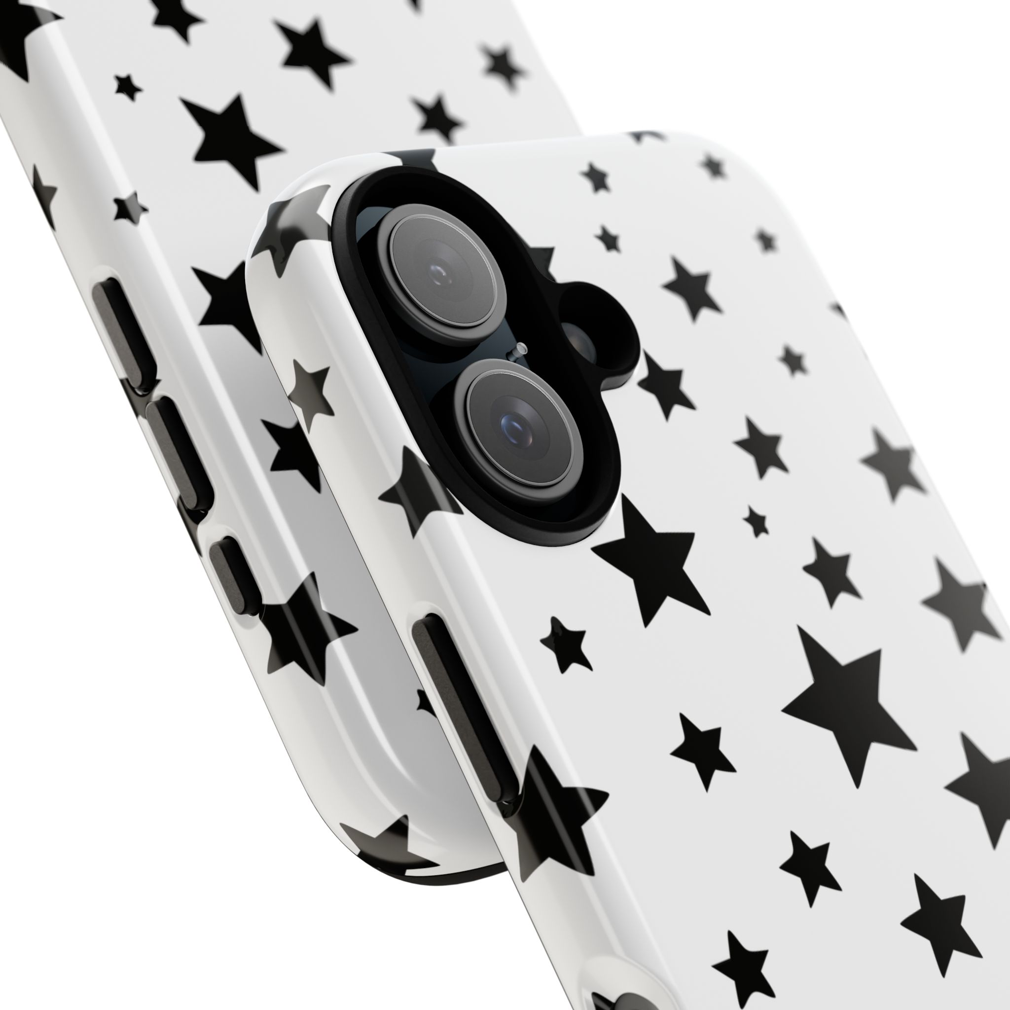 Black Stars on White Phone Case | Cellfinds - Image 61