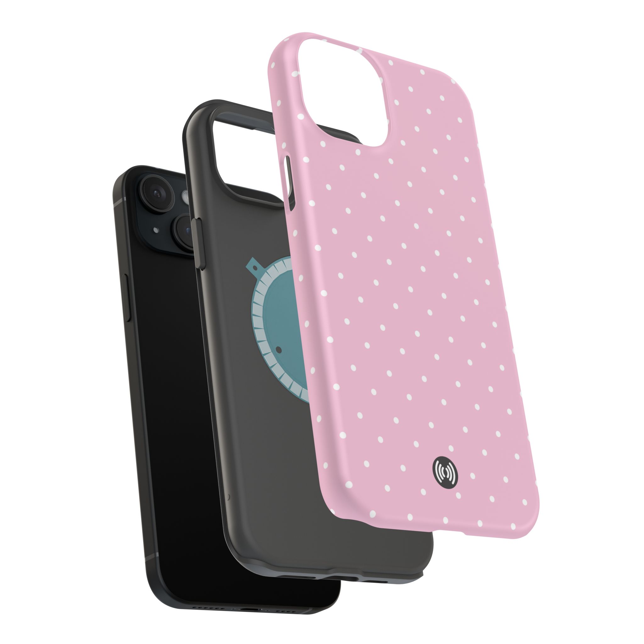 Pink Polka Dot Magnetic Impact-Resistant Phone Case | Cellfinds - Image 23