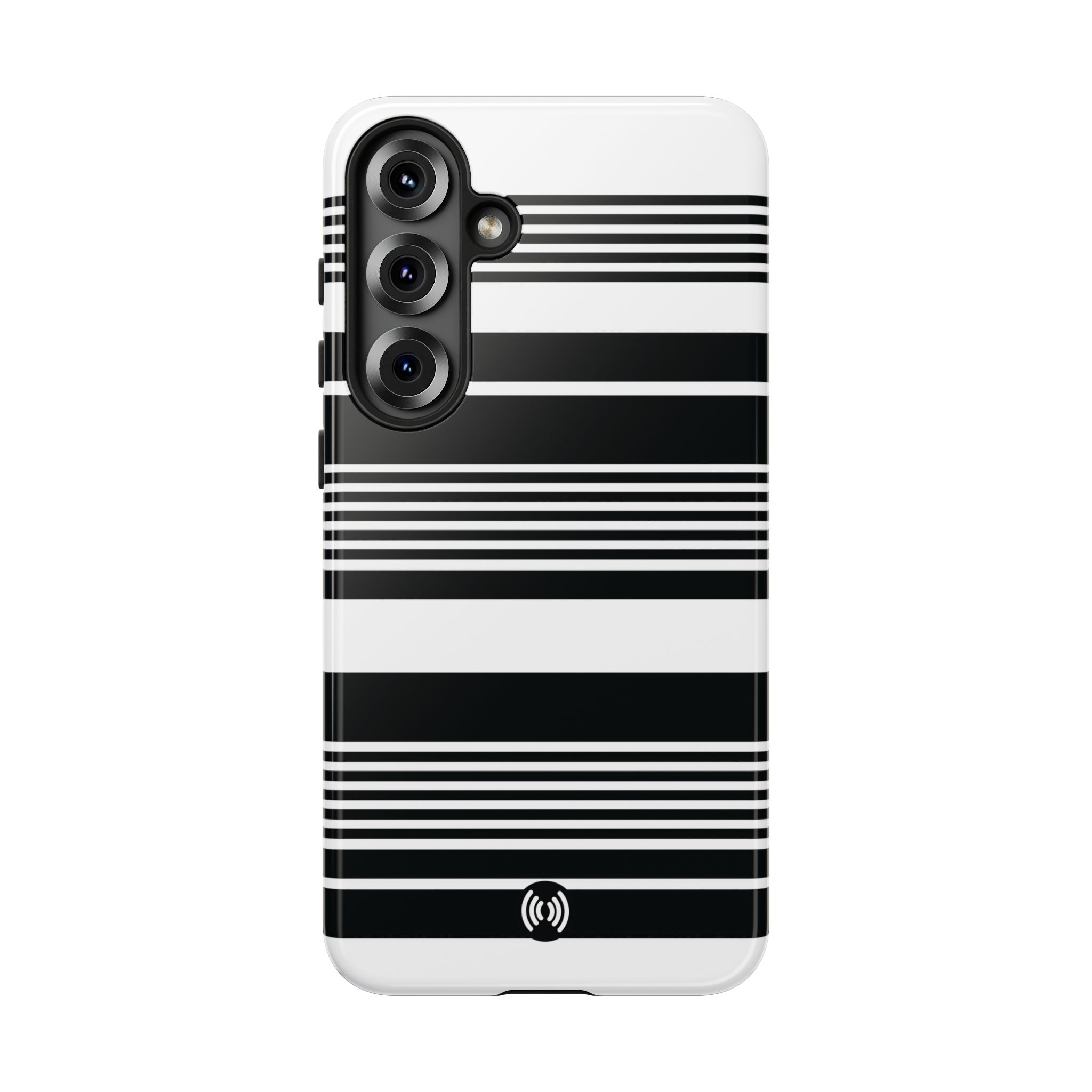 Black & White Striped Phone Case - Image 35