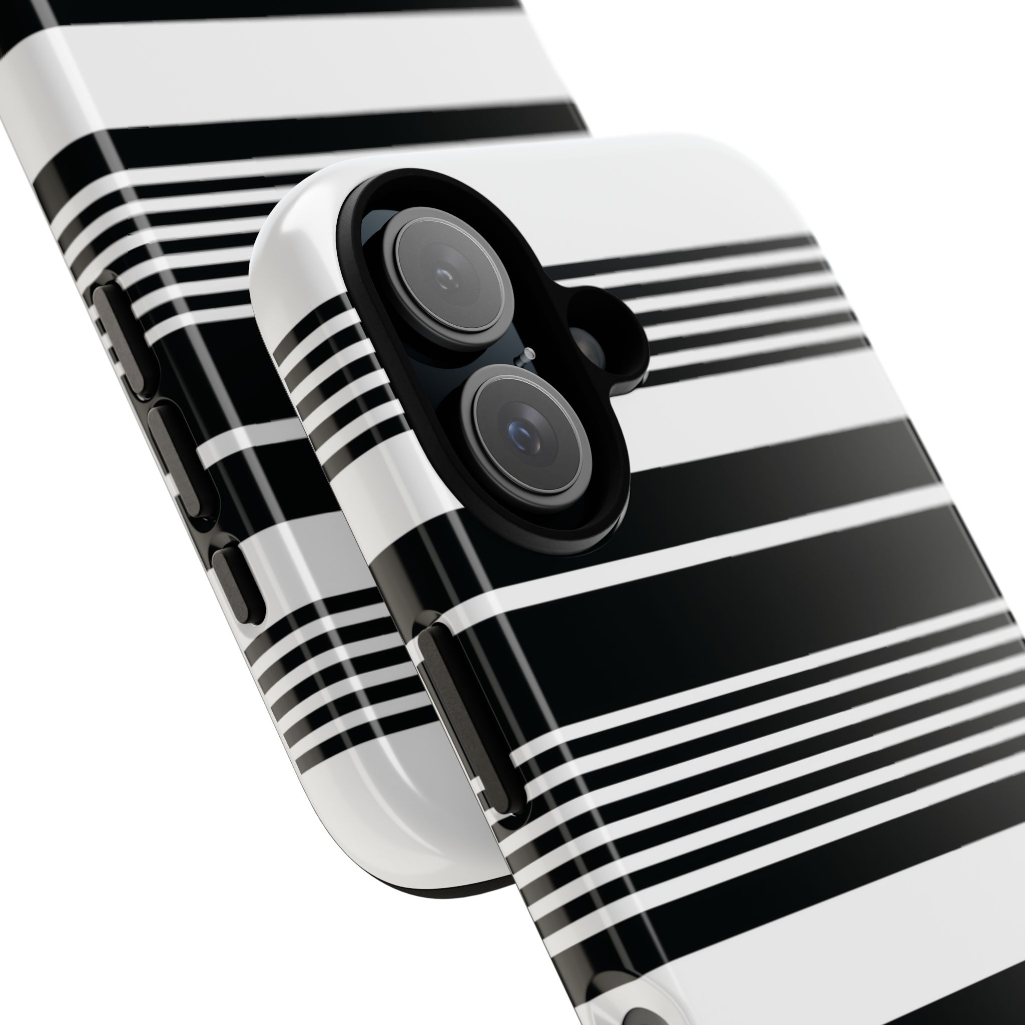 Black & White Striped Phone Case - Image 24