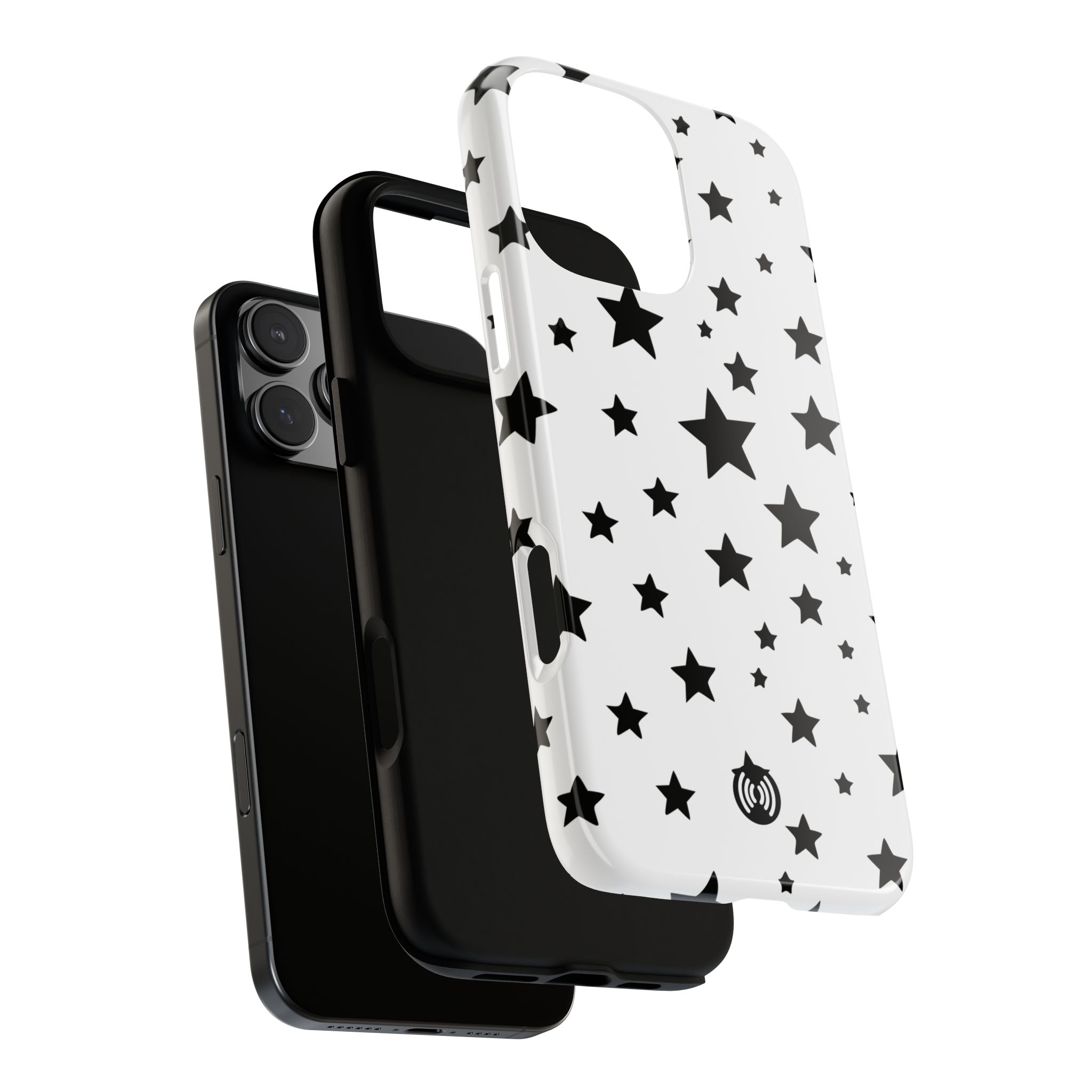 Black Stars on White Phone Case | Cellfinds - Image 80