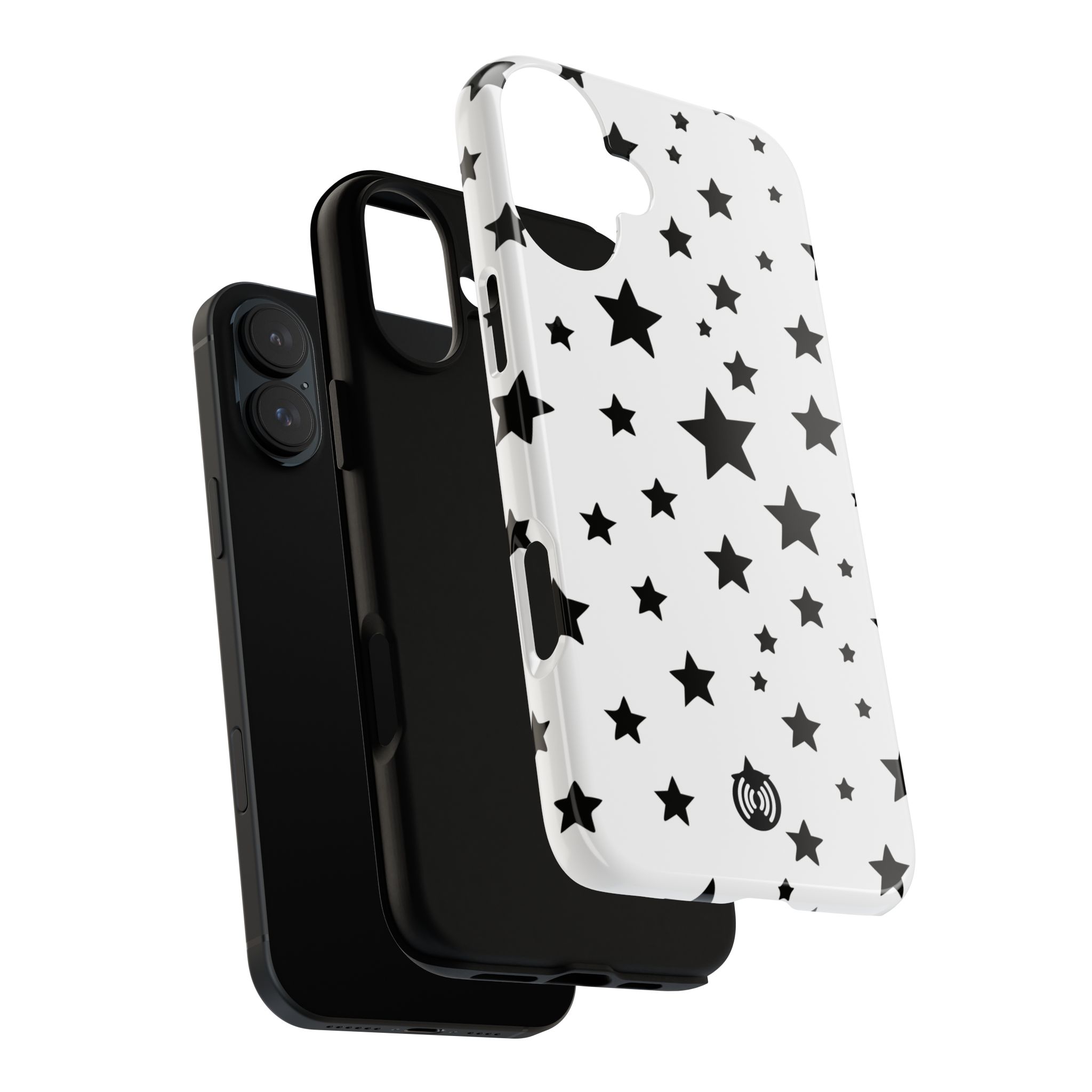 Black Stars on White Phone Case | Cellfinds - Image 68