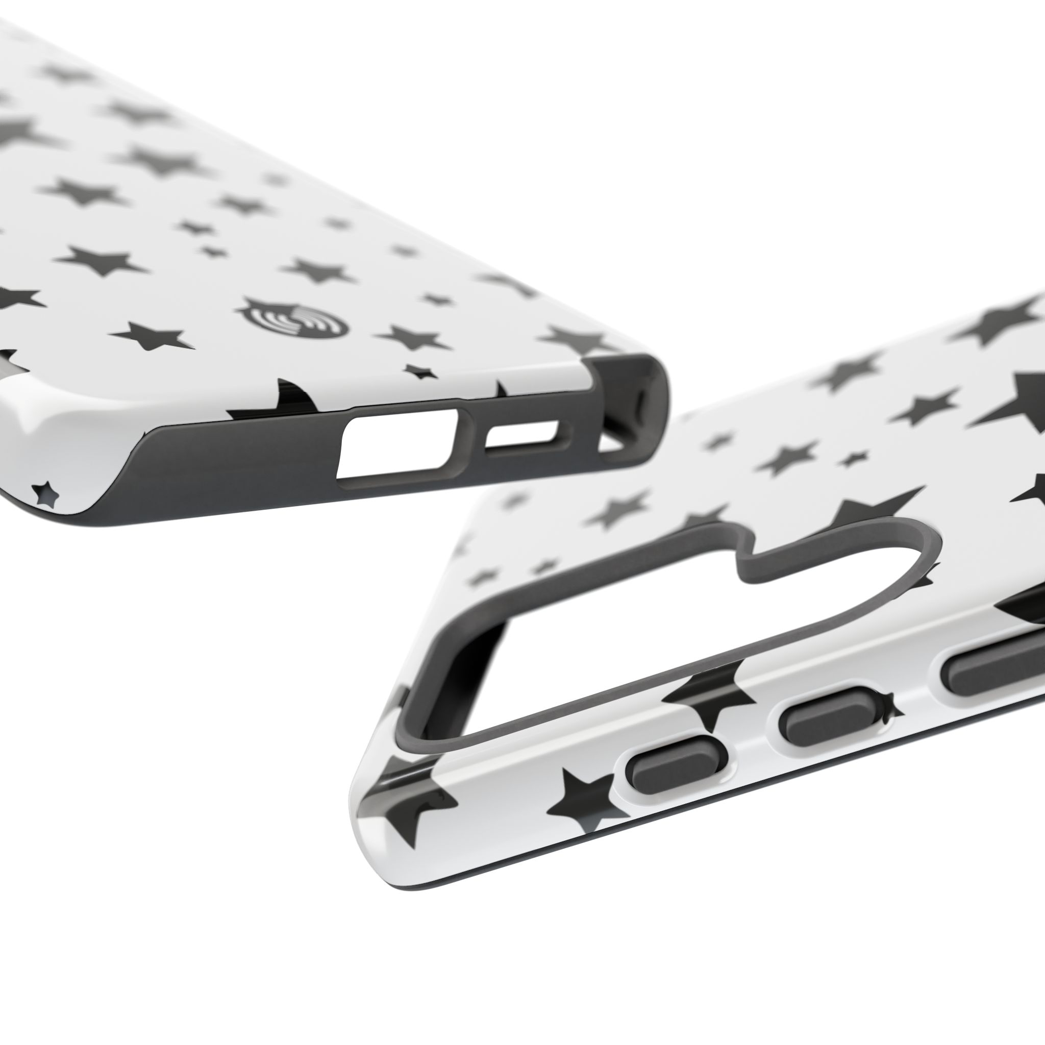 Black Stars on White Phone Case | Cellfinds - Image 102