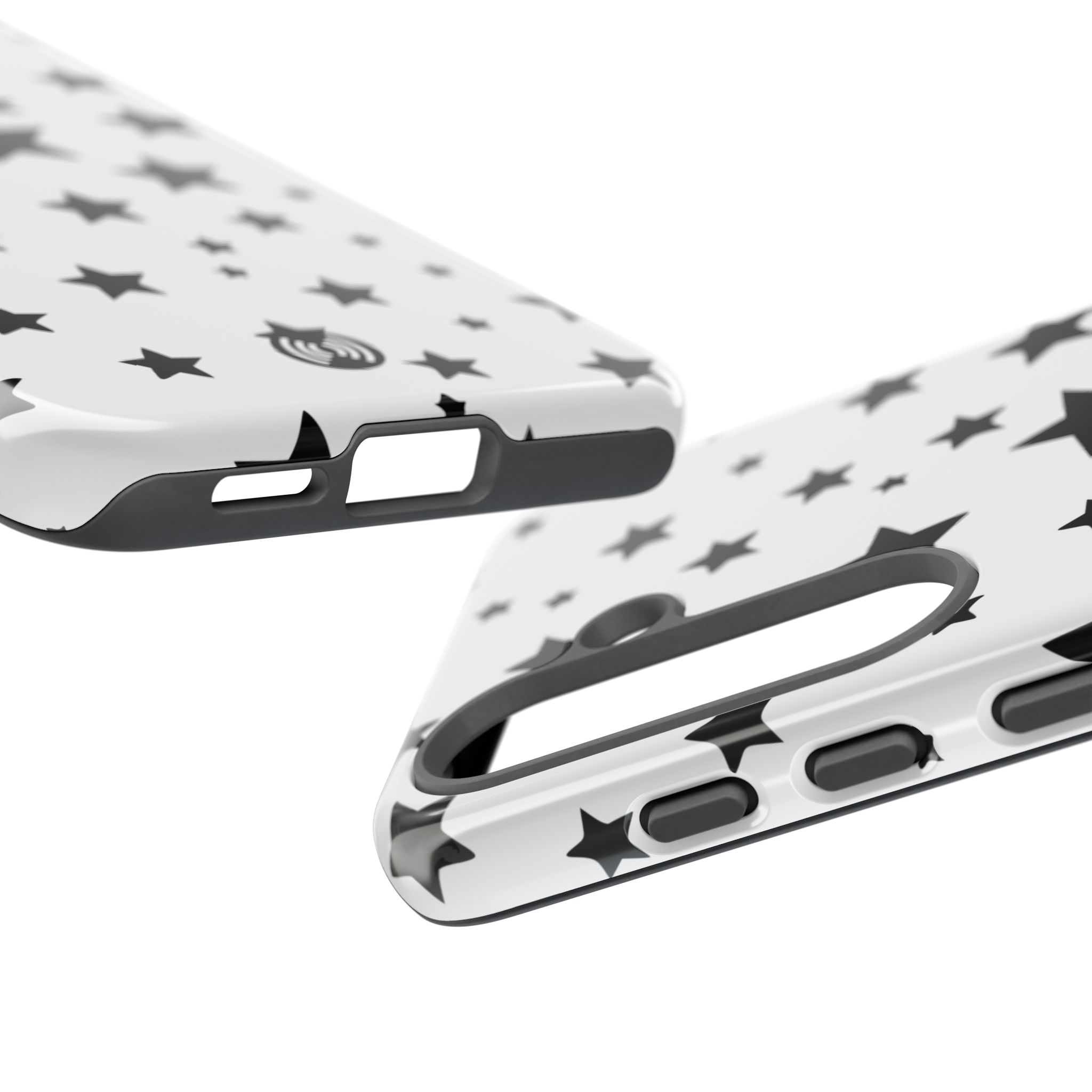 Black Stars on White Phone Case | Cellfinds - Image 86