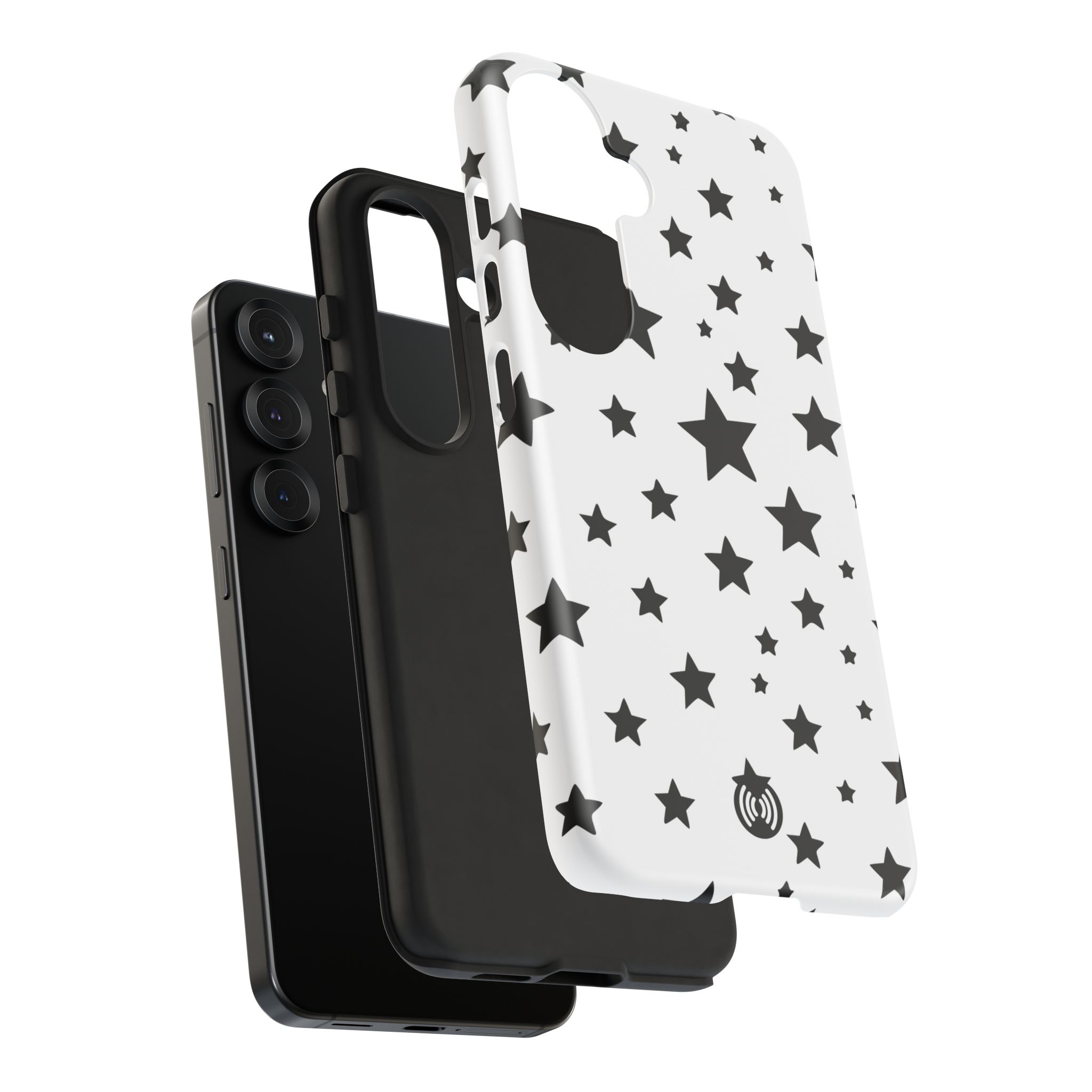 Black Stars on White Phone Case | Cellfinds - Image 91