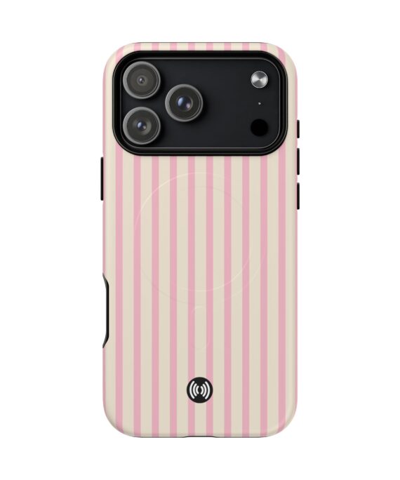Pink Striped MagSafe® Phone Case