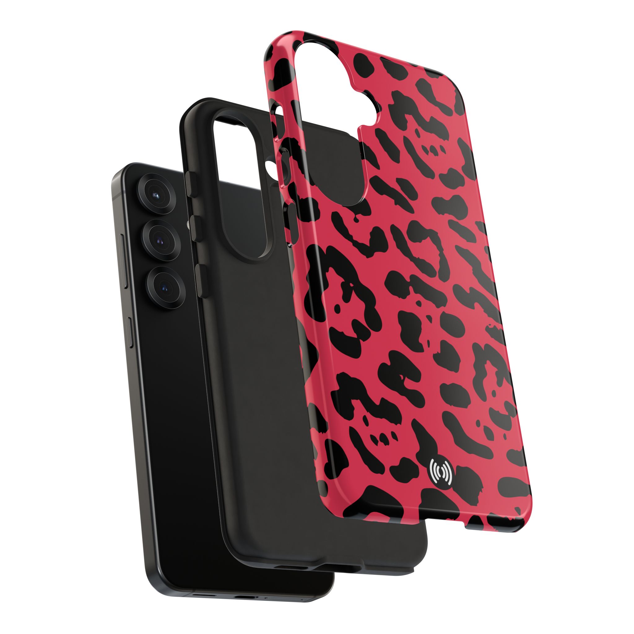 Ruby Red Leopard Print Tough Phone Case | Cellfinds - Image 87
