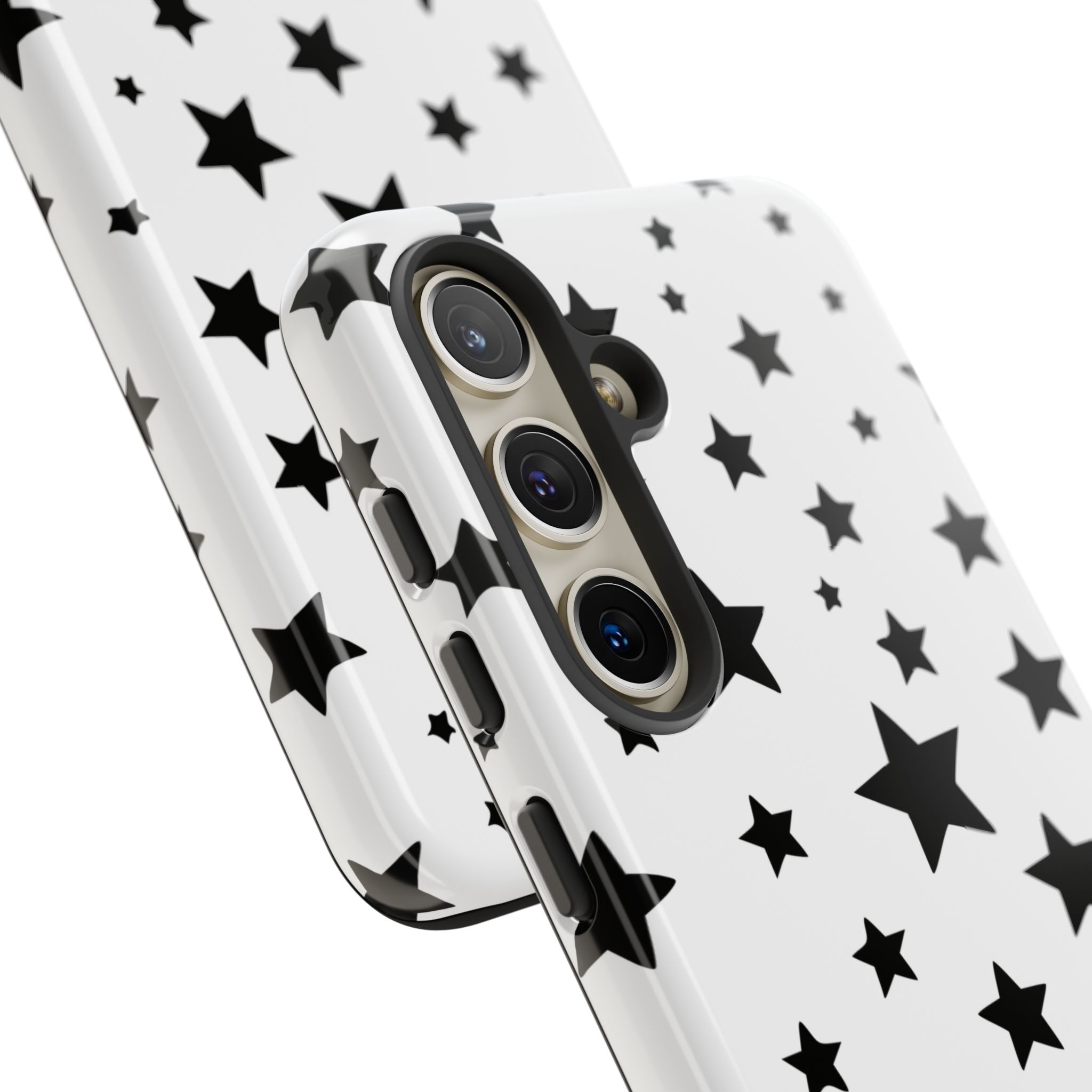 Black Stars on White Phone Case | Cellfinds - Image 37