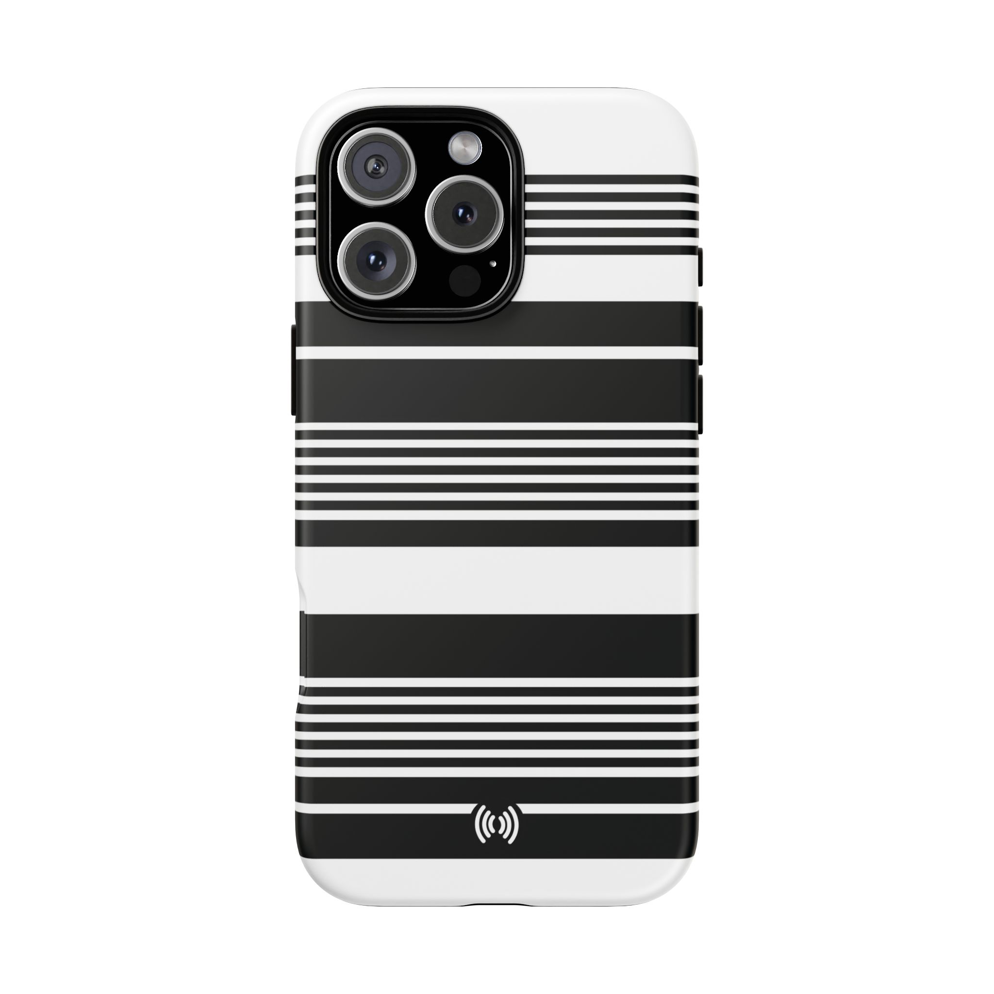 Black & White Striped Phone Case - Image 32