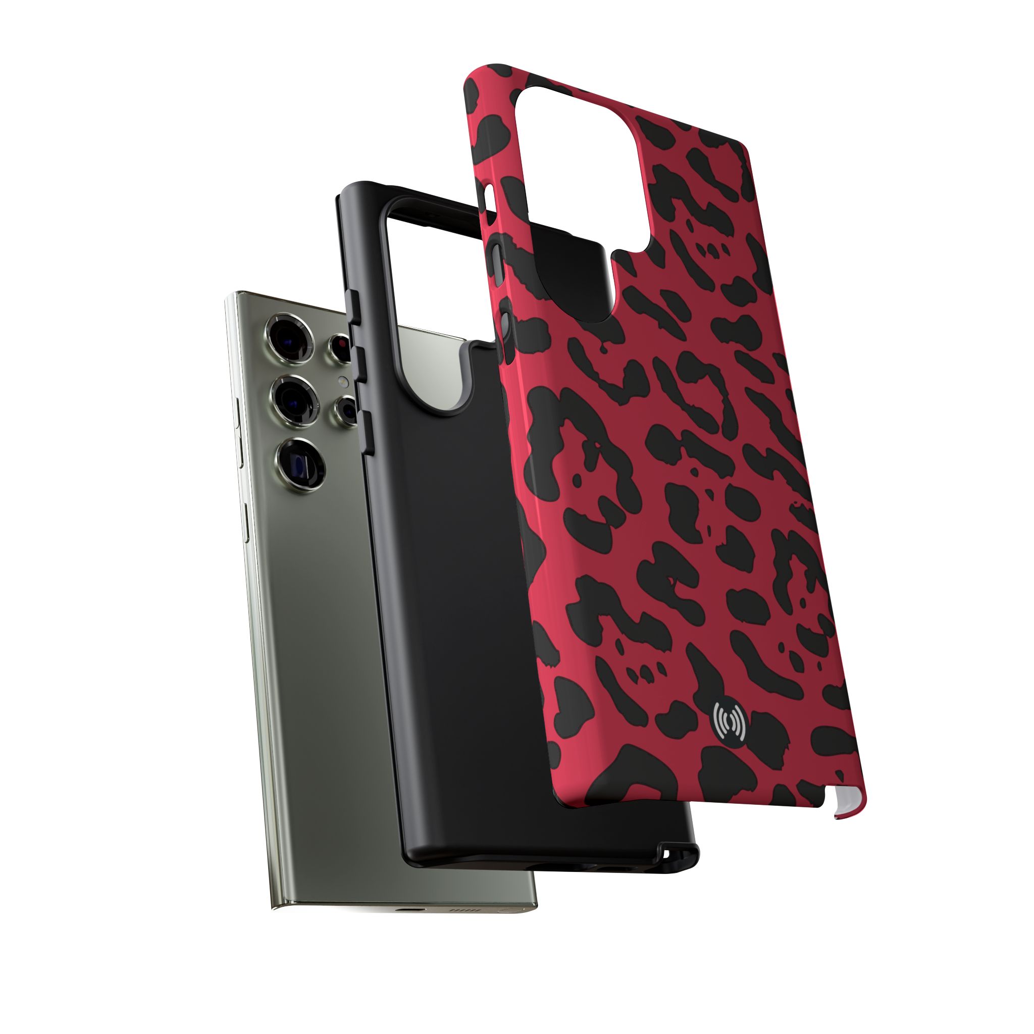 Ruby Red Leopard Print Tough Phone Case | Cellfinds - Image 16