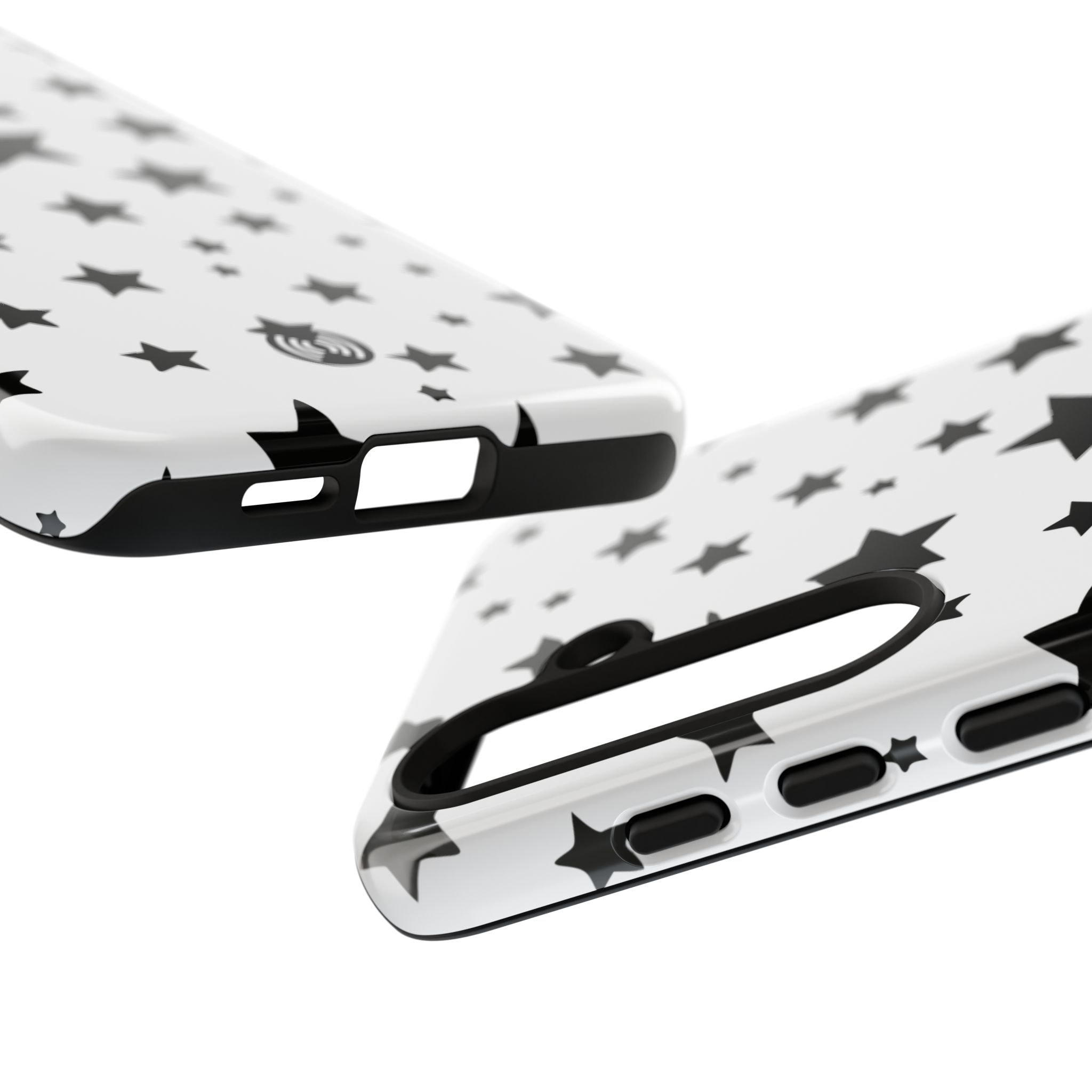 Black Stars on White Phone Case | Cellfinds - Image 46