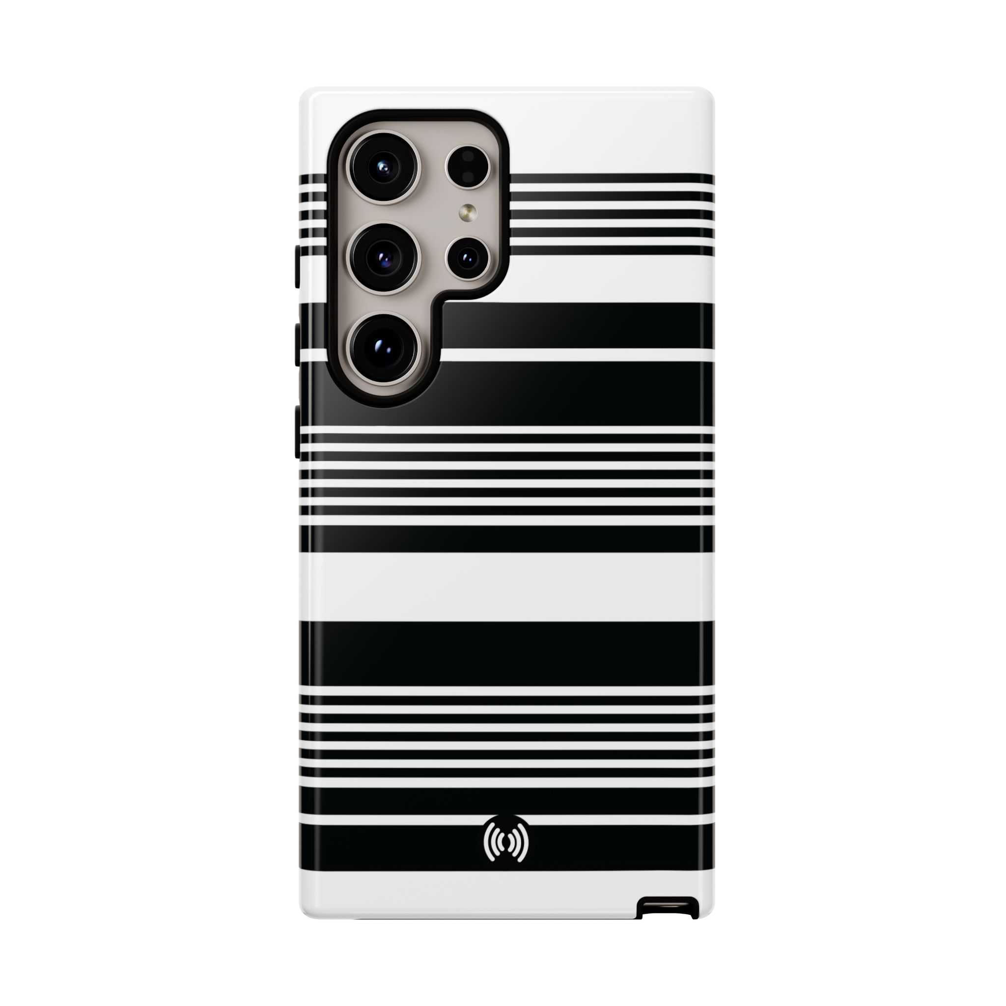 Black & White Striped Phone Case - Image 21