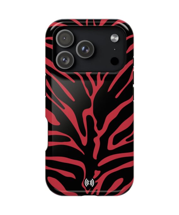 Red Zebra Magnetic Impact-Resistant Phone Case