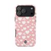 Pink heart cute phone case for iPhone and Samsung by CellFinds