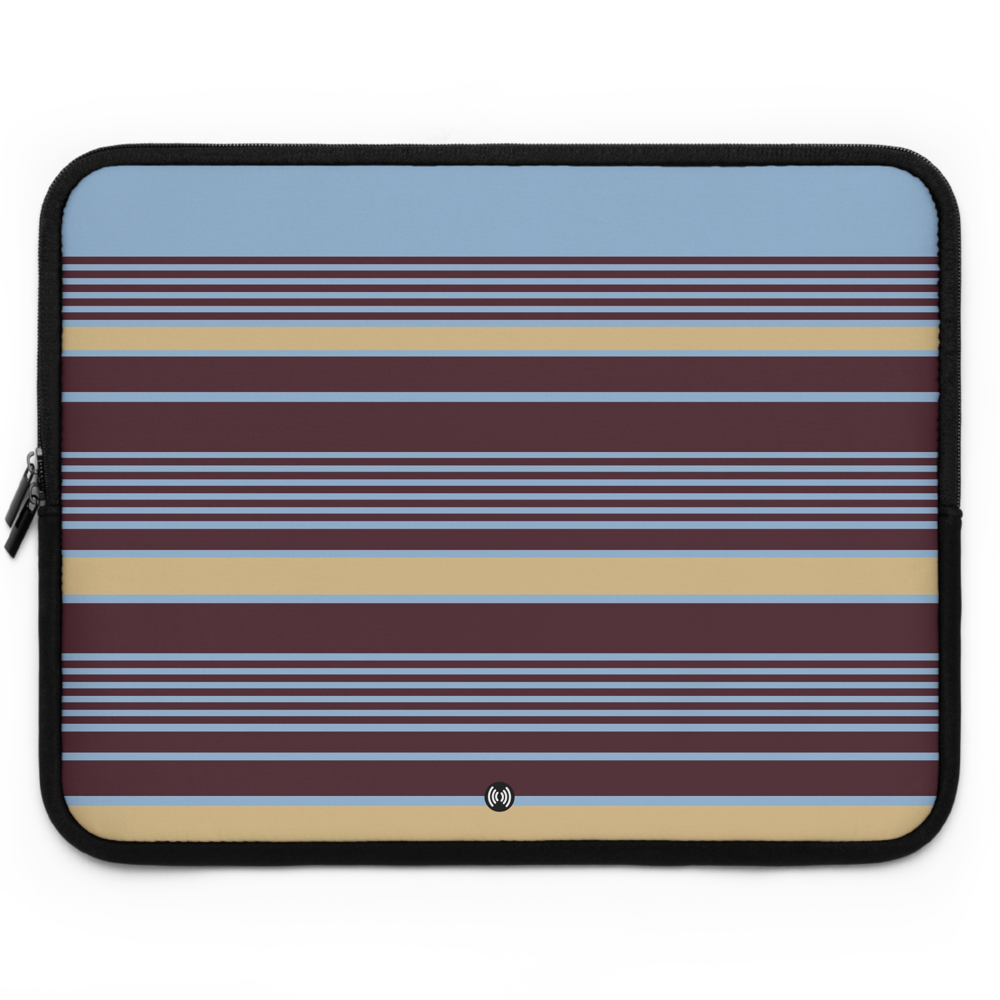 Striped Laptop Sleeve — Retro Blue & Maroon Protective Case - Image 11
