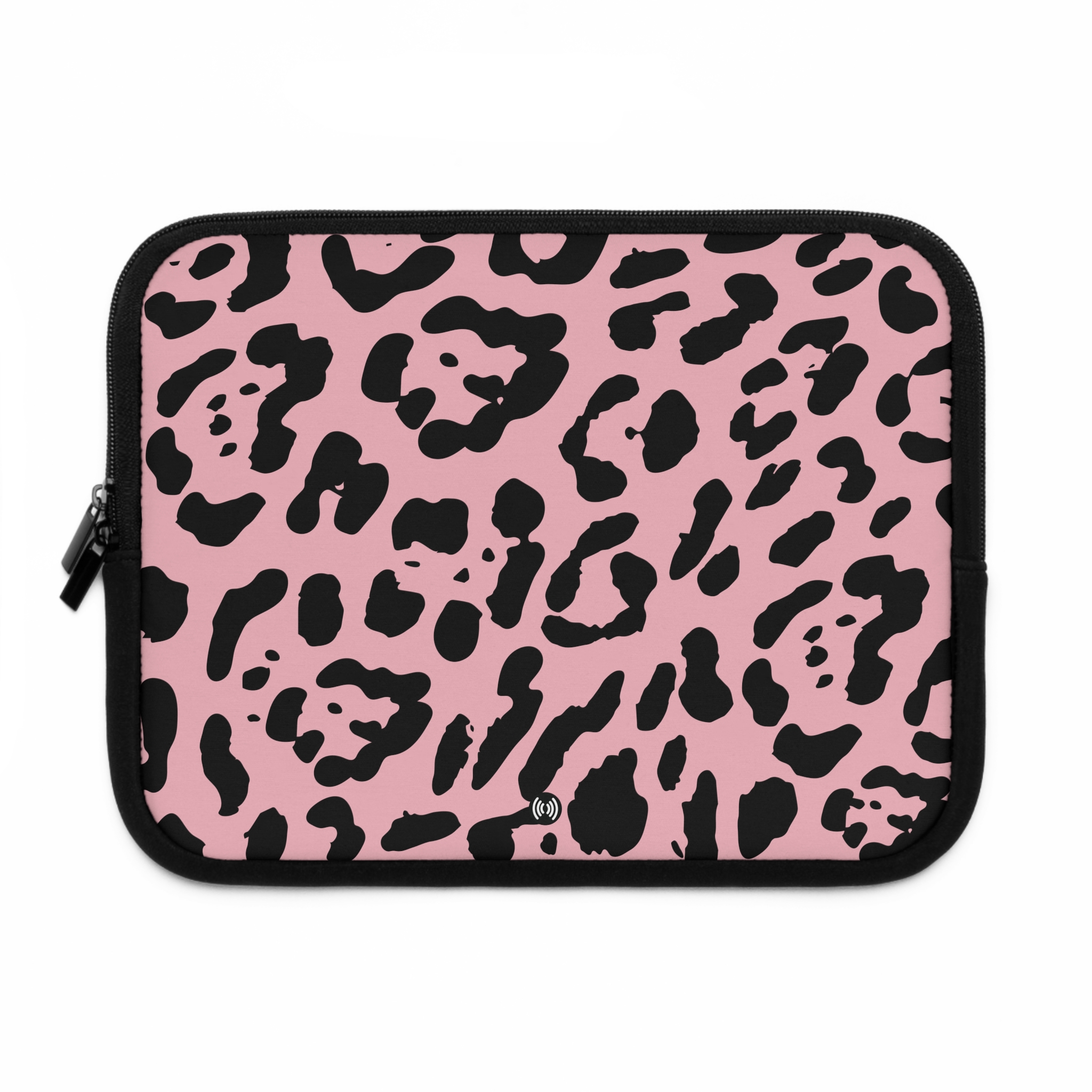 Pink Leopard Print Laptop Sleeve — Cute Protective Neoprene Case - Image 2