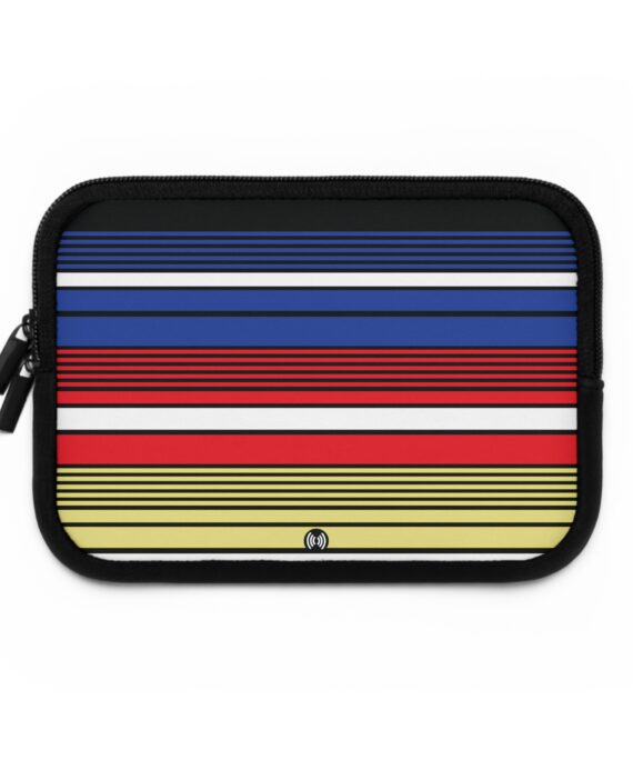 Colorful Blue Red Yellow Retro Stripe Laptop Sleeve