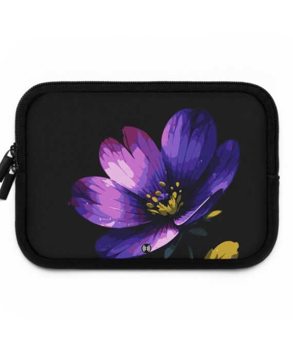 Vibrant Bloom Floral Laptop Sleeve