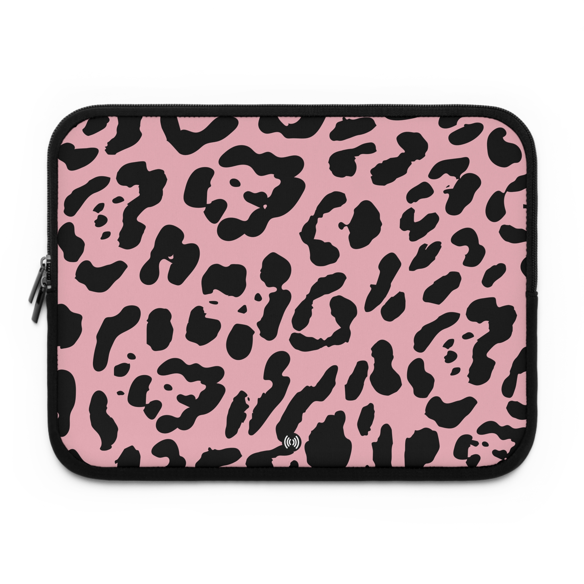 Pink Leopard Print Laptop Sleeve — Cute Protective Neoprene Case - Image 4