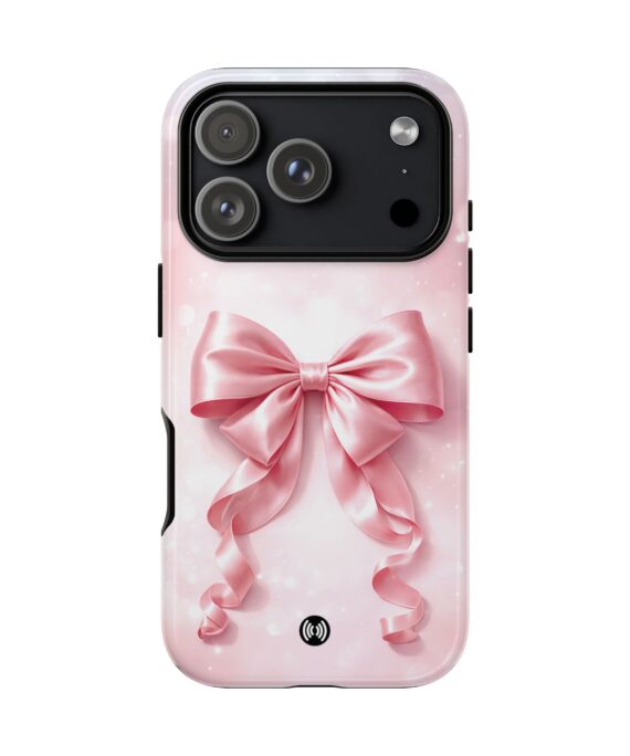 Pink Satin Bow Phone Case