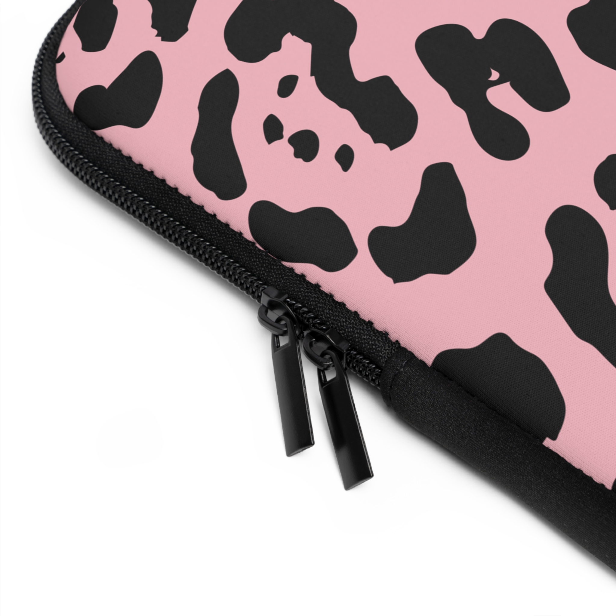 Pink Leopard Print Laptop Sleeve — Cute Protective Neoprene Case - Image 8